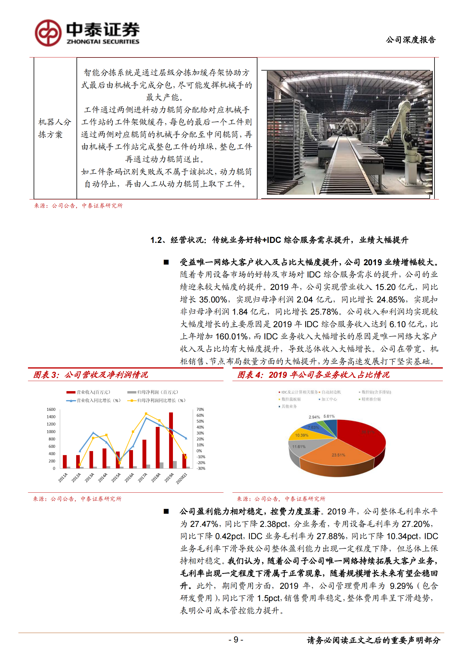 2020年  南兴股份：家具机械稳健成长，IDC业务前景大好-中泰证券[冯胜,陈宁玉,王可,郑雅梦]-20200827【29页】 第9页
