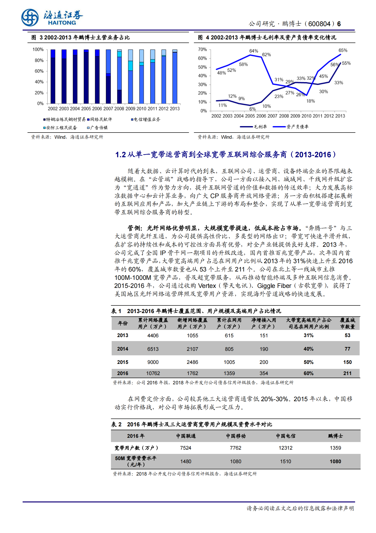2020年  鹏博士深度研究：重构资产布局，打造IDC轻资产运营龙头-海通证券[朱劲松,张峥青]-20200714【26页】 第6页