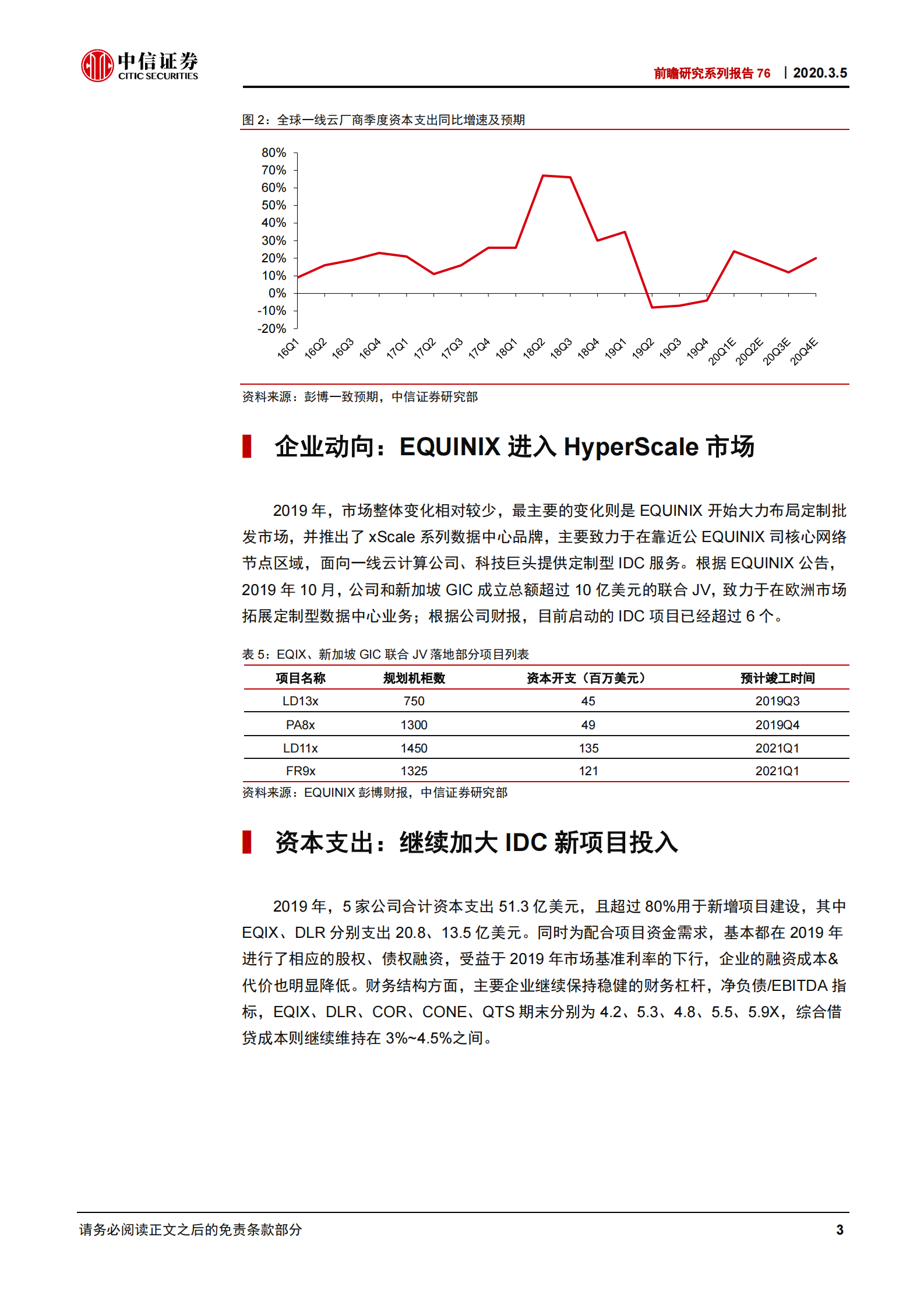 2020年  前瞻研究系列报告76：从美国IDC公司4Q业绩看数据中心投资机遇-20200305 第6页