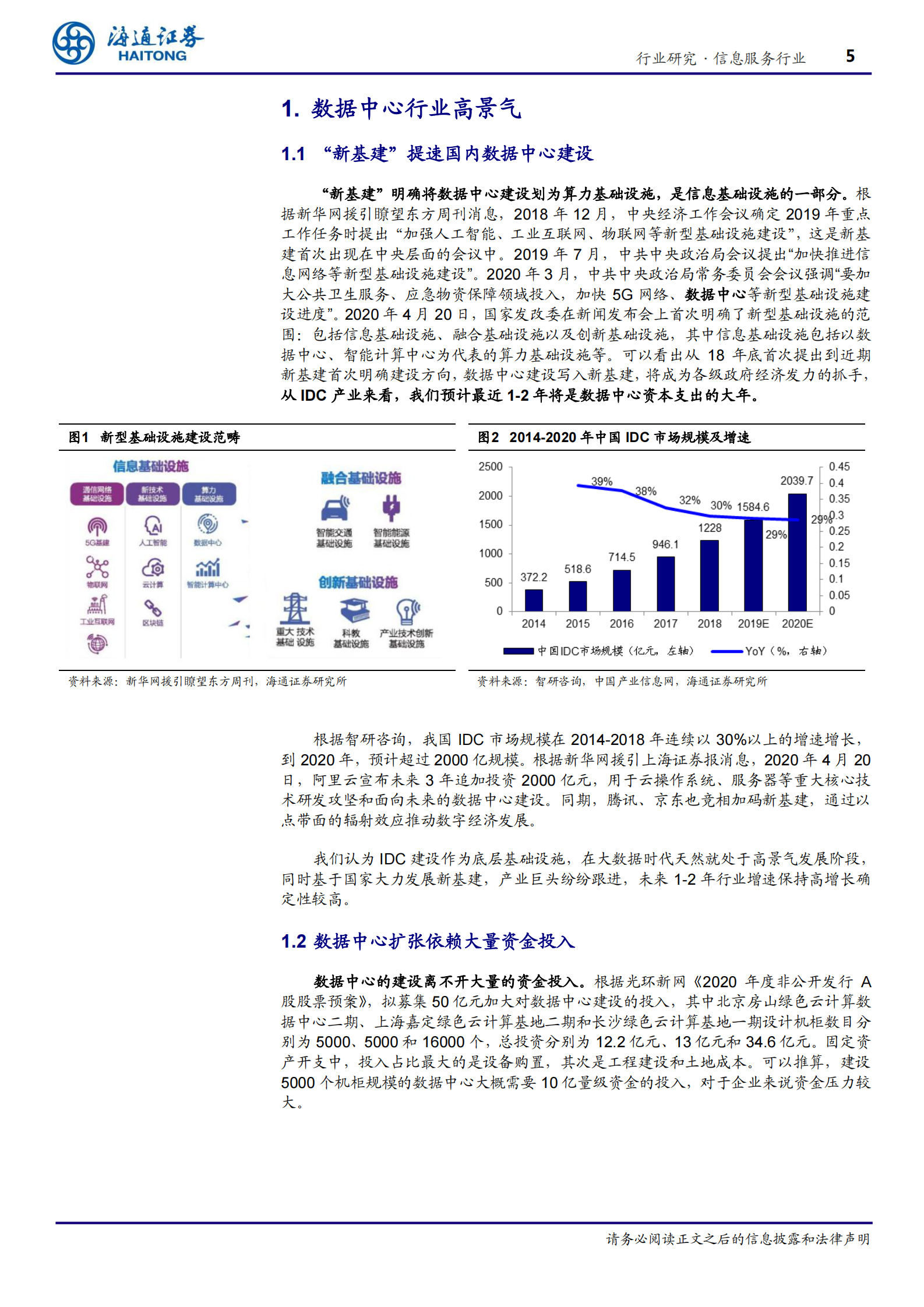 2020年  新基建REITs正式起步，IDC建设节奏有望提速-20200510 第5页