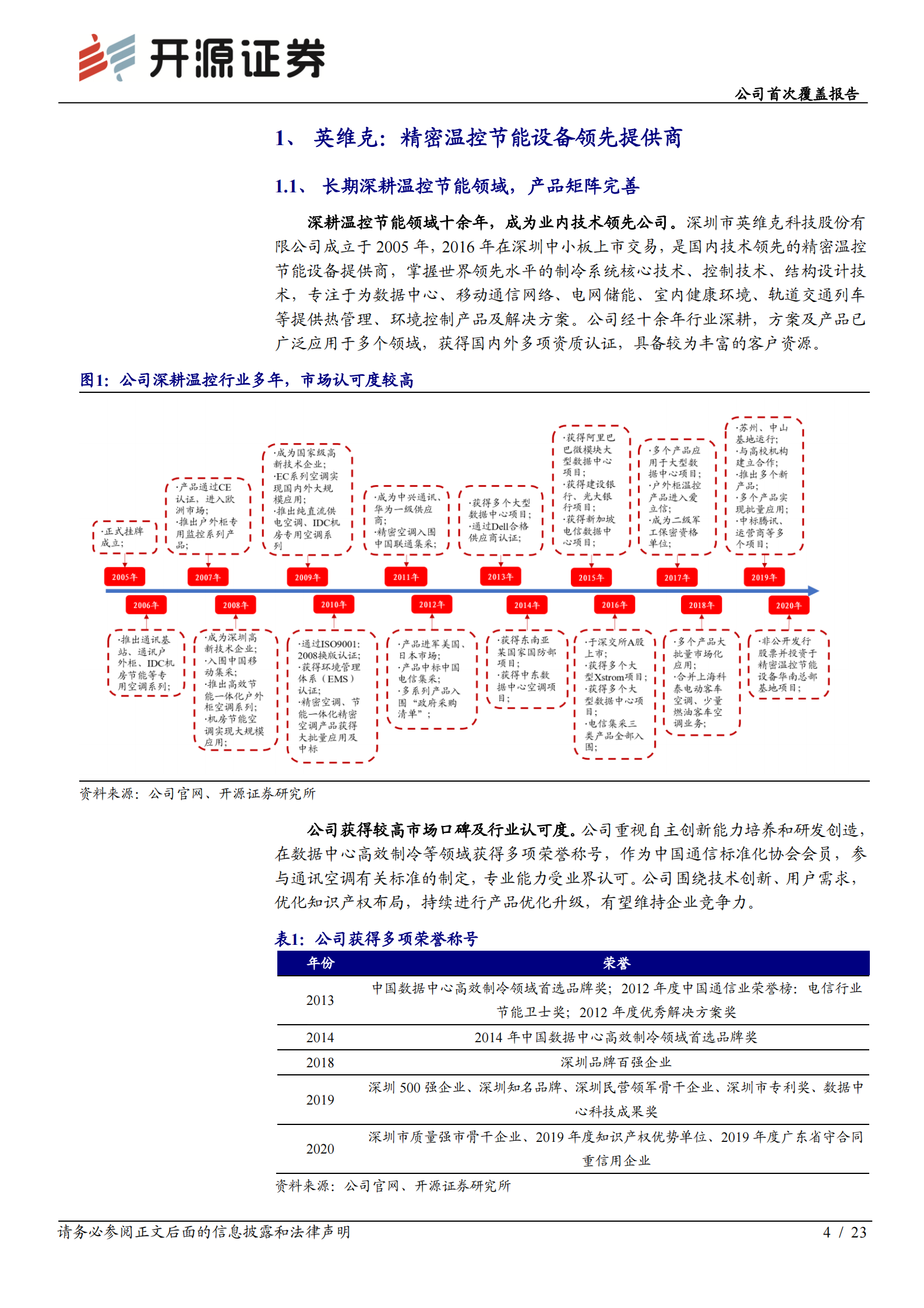 2020年  英维克：5G和IDC机柜温控新需求，打开公司市场新空间-开源证券[赵良毕]-20201125【23页】 第4页