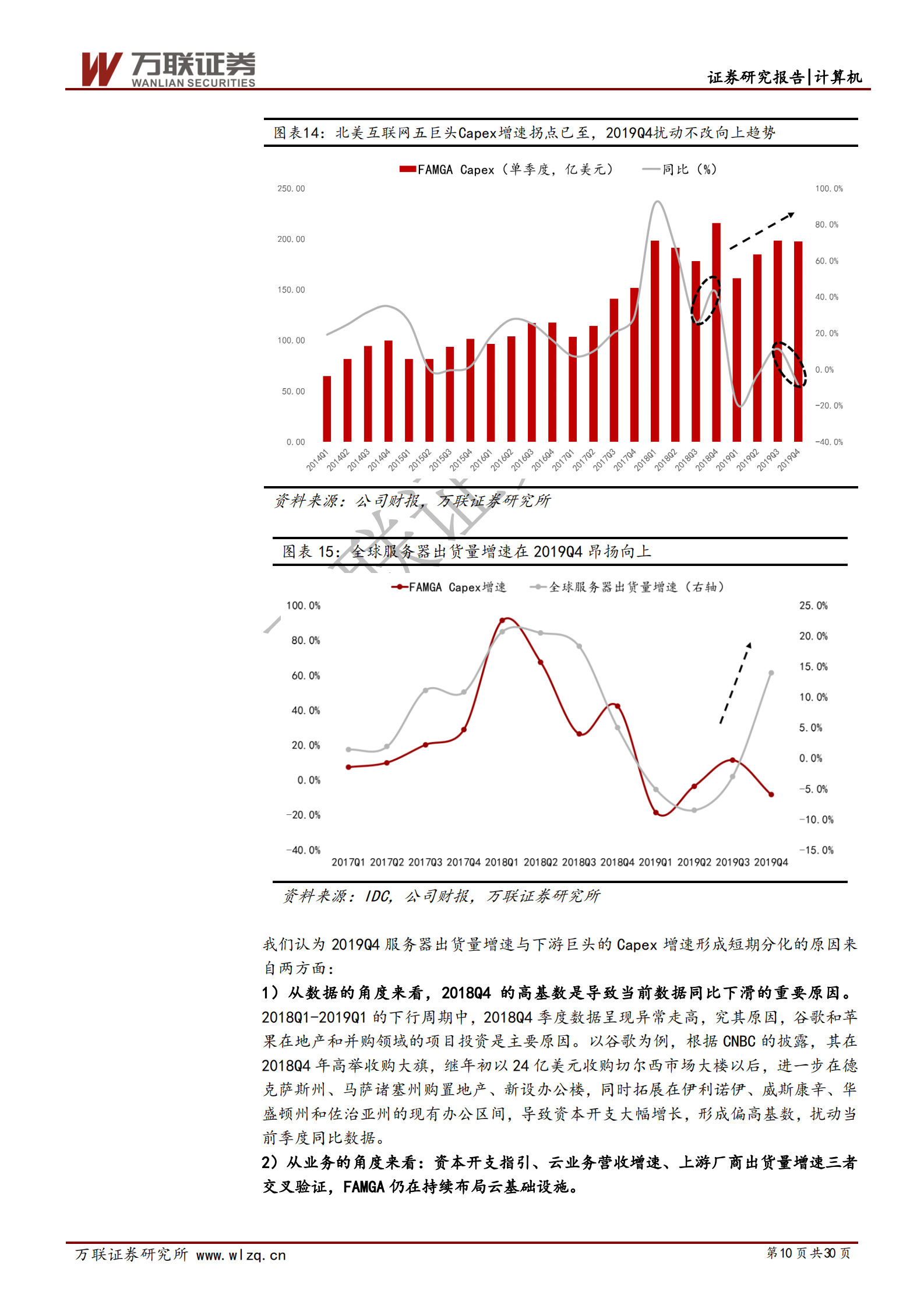 2020年  云计算景气上行系列专题（二）：云计算 5G新基建,IDC前景可期-20200317 第10页