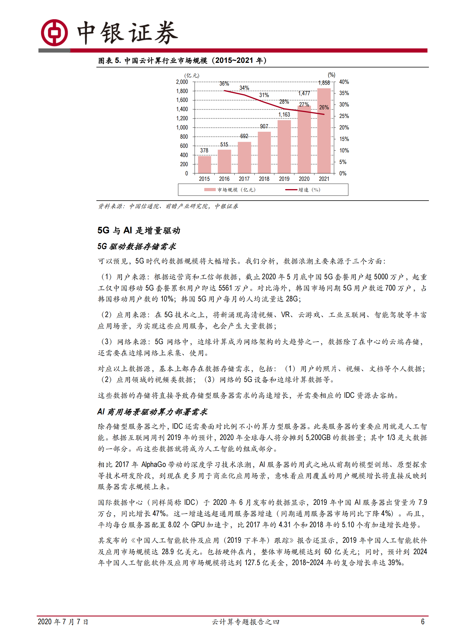 2020年  云计算专题报告之四：在建的数据中心够用了吗？-20200707 第6页