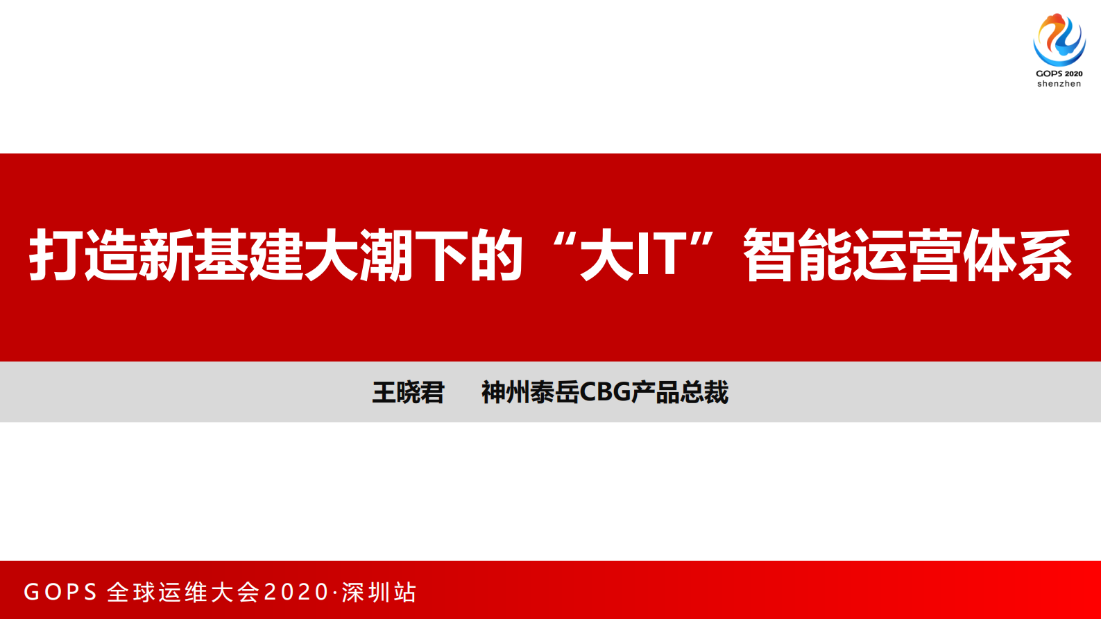 打造新基建大潮下的大IT智能运营体系 第1页