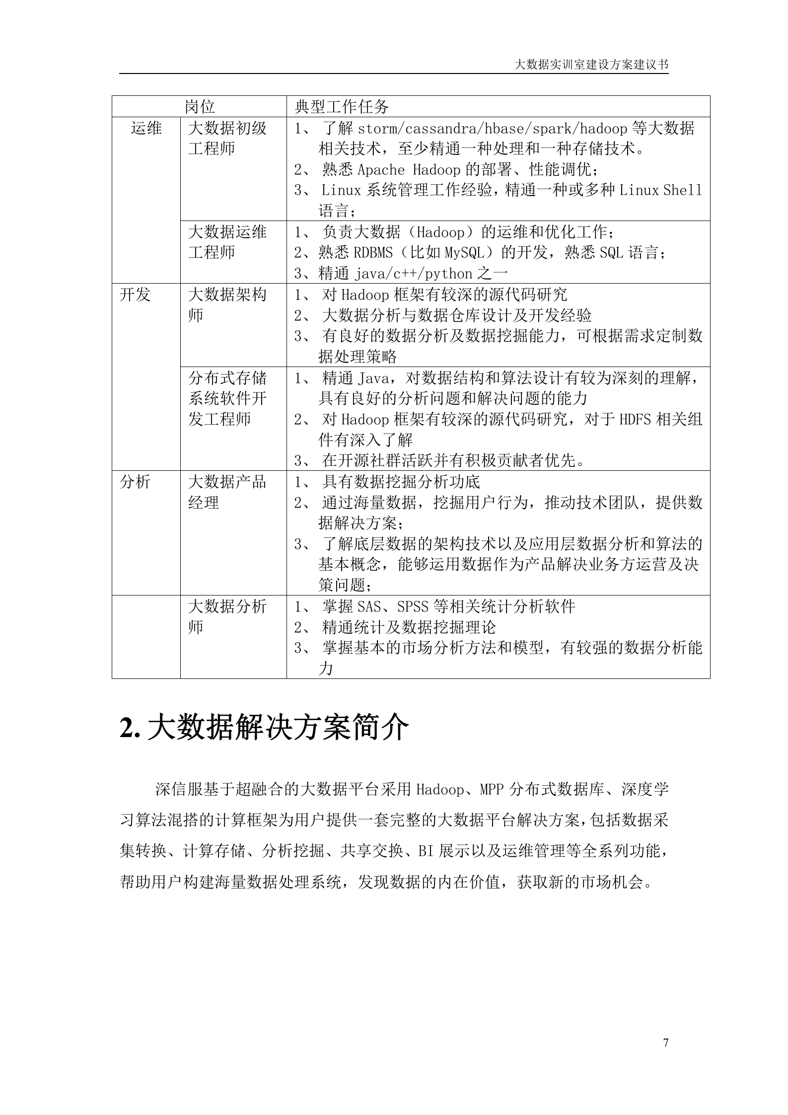 深信服大数据实训室方案建议书20180608——ITIL之家_wenku.itilzj.com 第7页