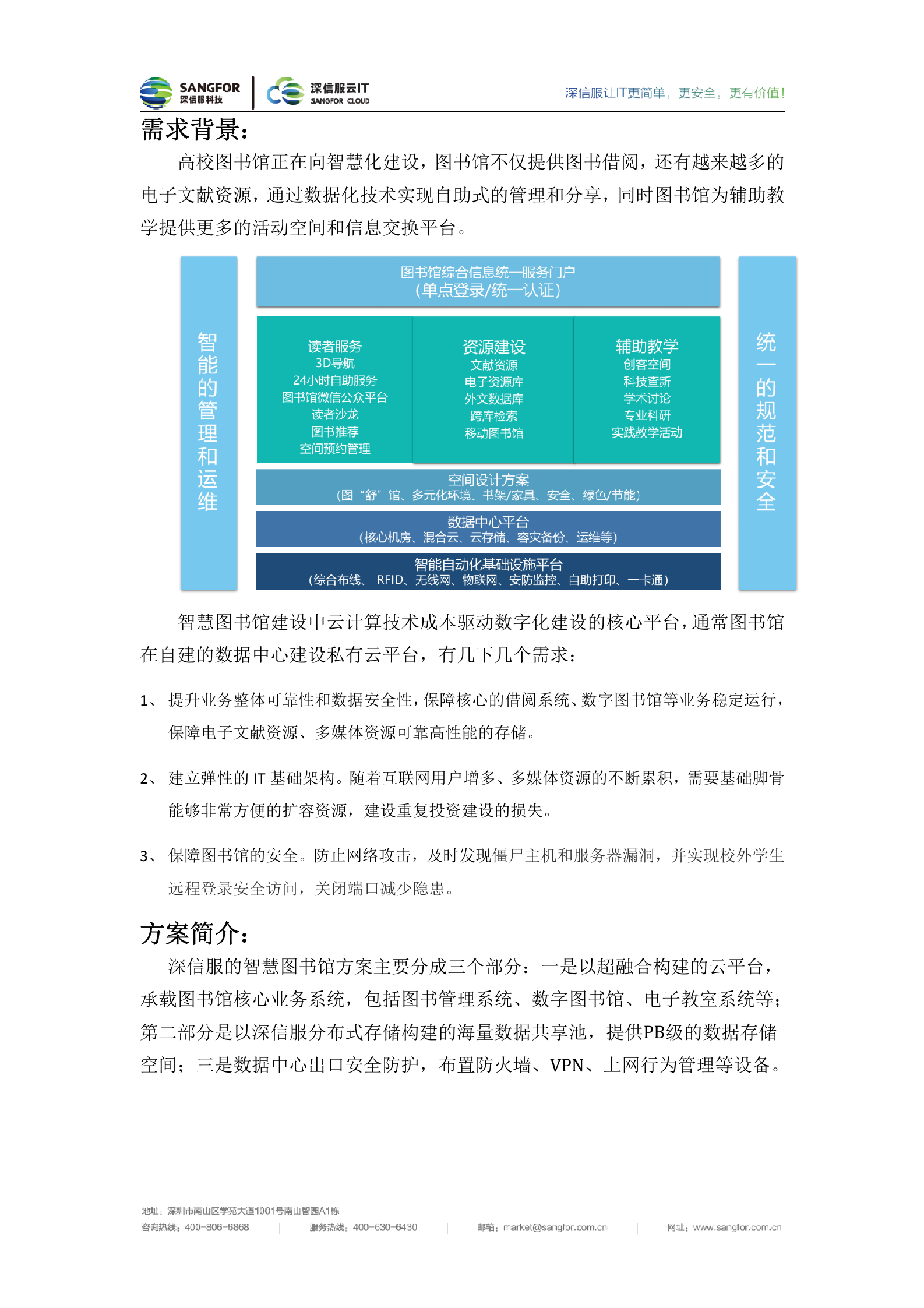 深信服云IT-图书馆超融合改造解决方案v1.2-1116——ITIL之家_wenku.itilzj.com 第2页