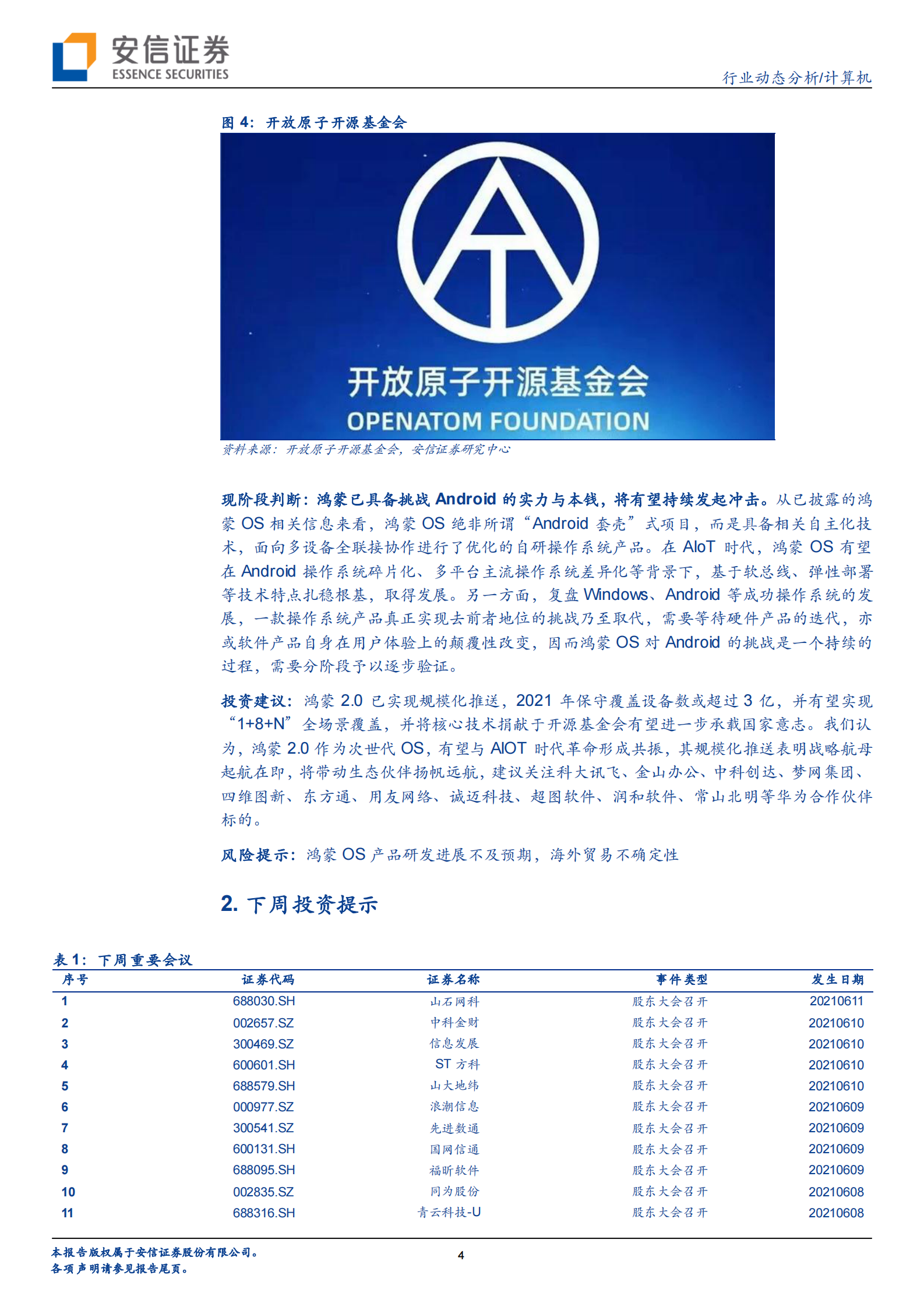 计算机行业：鸿蒙2.0降临，AIoT全场景打通曙光初现-20210606-安信证券-23页 第4页