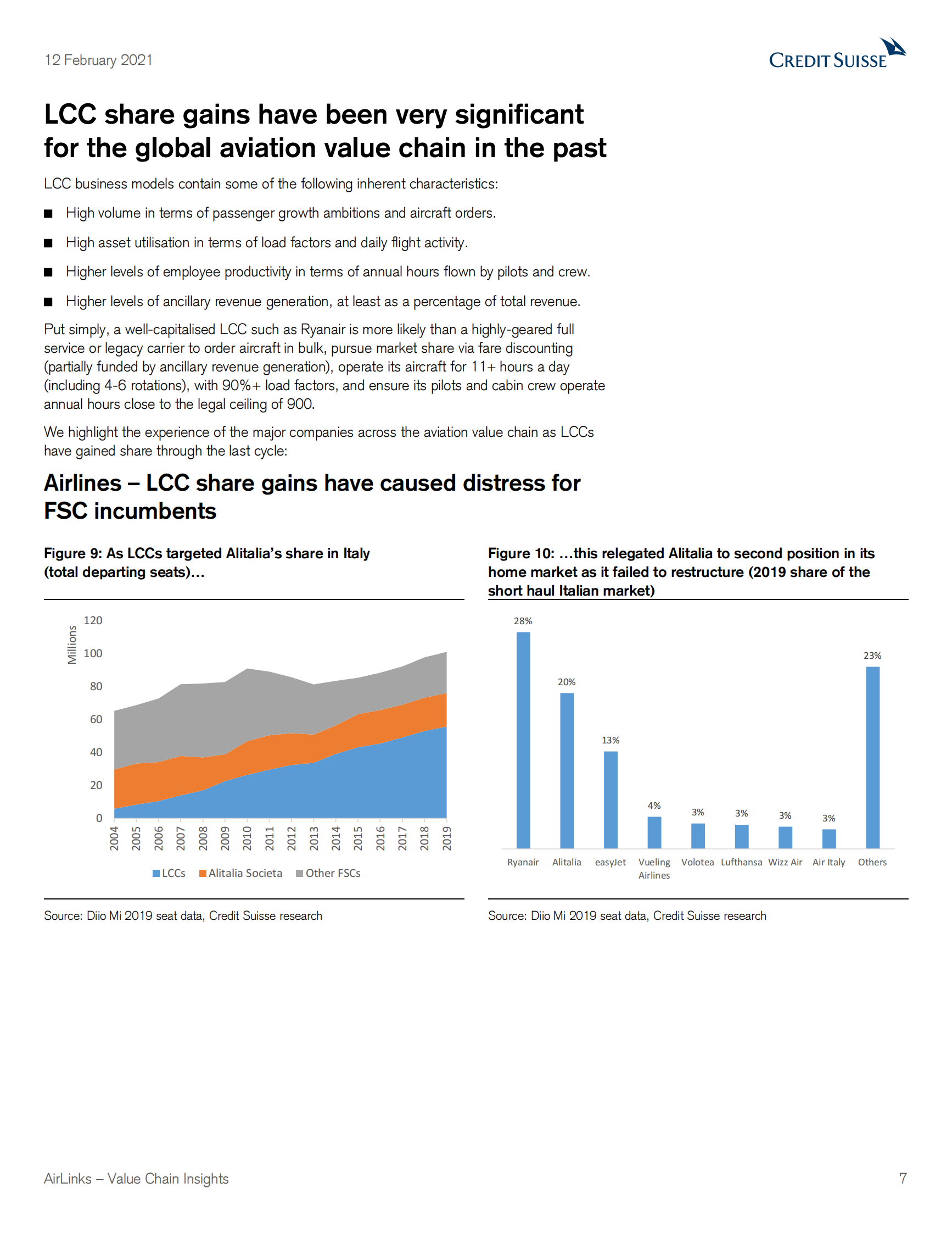 瑞信-全球航空业-AirLinks价值链洞察：低成本航空公司在大流行之外的影响-2021.2.12-65页 第7页