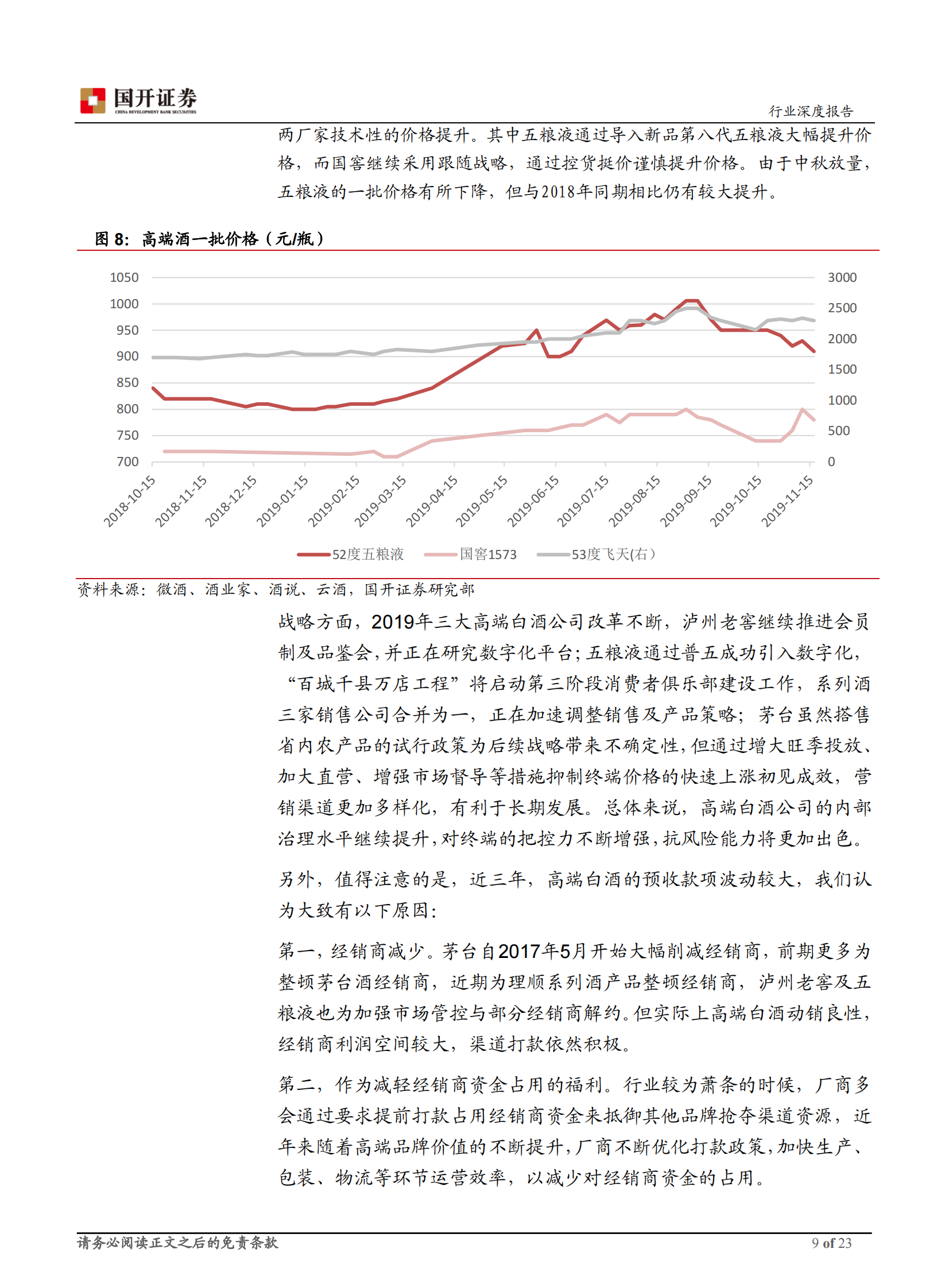 2020年白酒行业年度策略：勇毅笃行，行稳致远-20191202-国开证券-23页 第10页