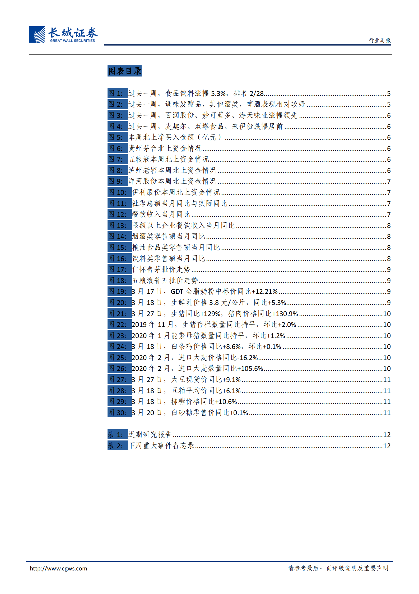 20200331-长城证券-食品饮料周报2020第5期：核心布局白酒好时机，继续大力推荐非酒食品“四小龙” 第4页