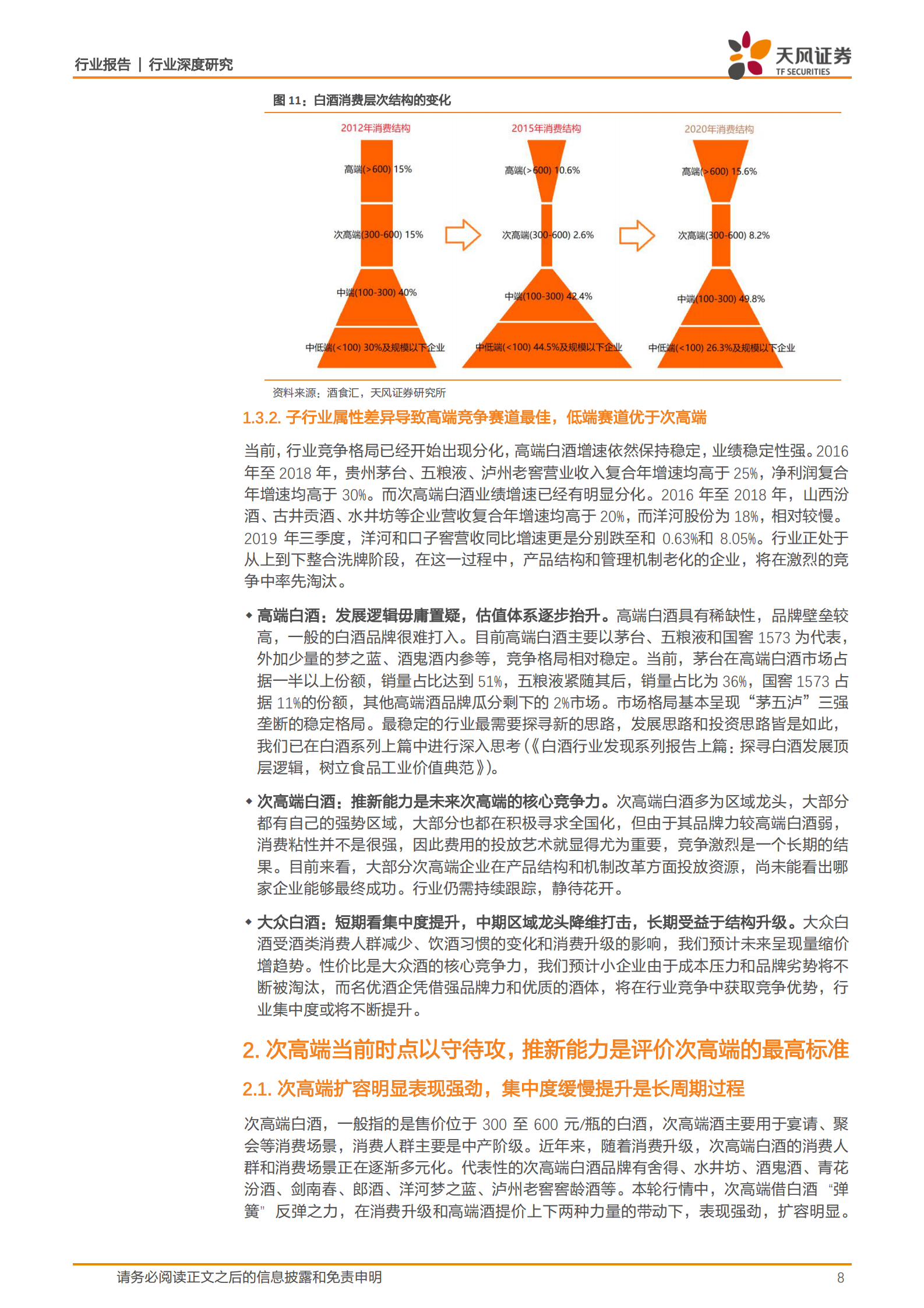 白酒行业发现系列报告下篇：白酒行业：探究白酒行业中期趋势，解锁企业优化必由之路-天风证券-20200315 第8页