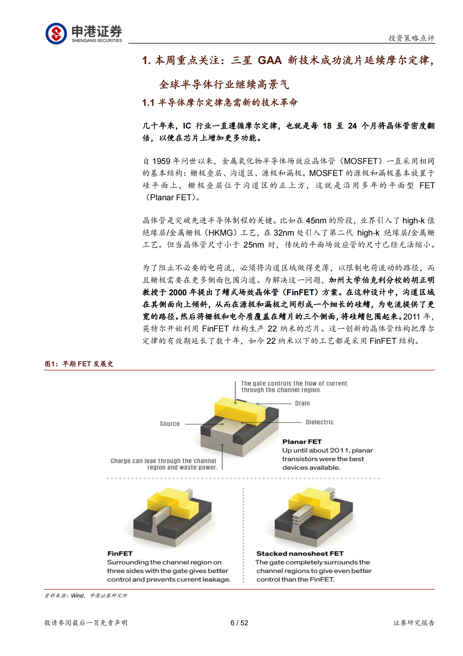 中观行业数据观察：三星GAA新技术成功流片延续摩尔定律及全球半导体行业高景气-20210701-申港证券-52页 第6页