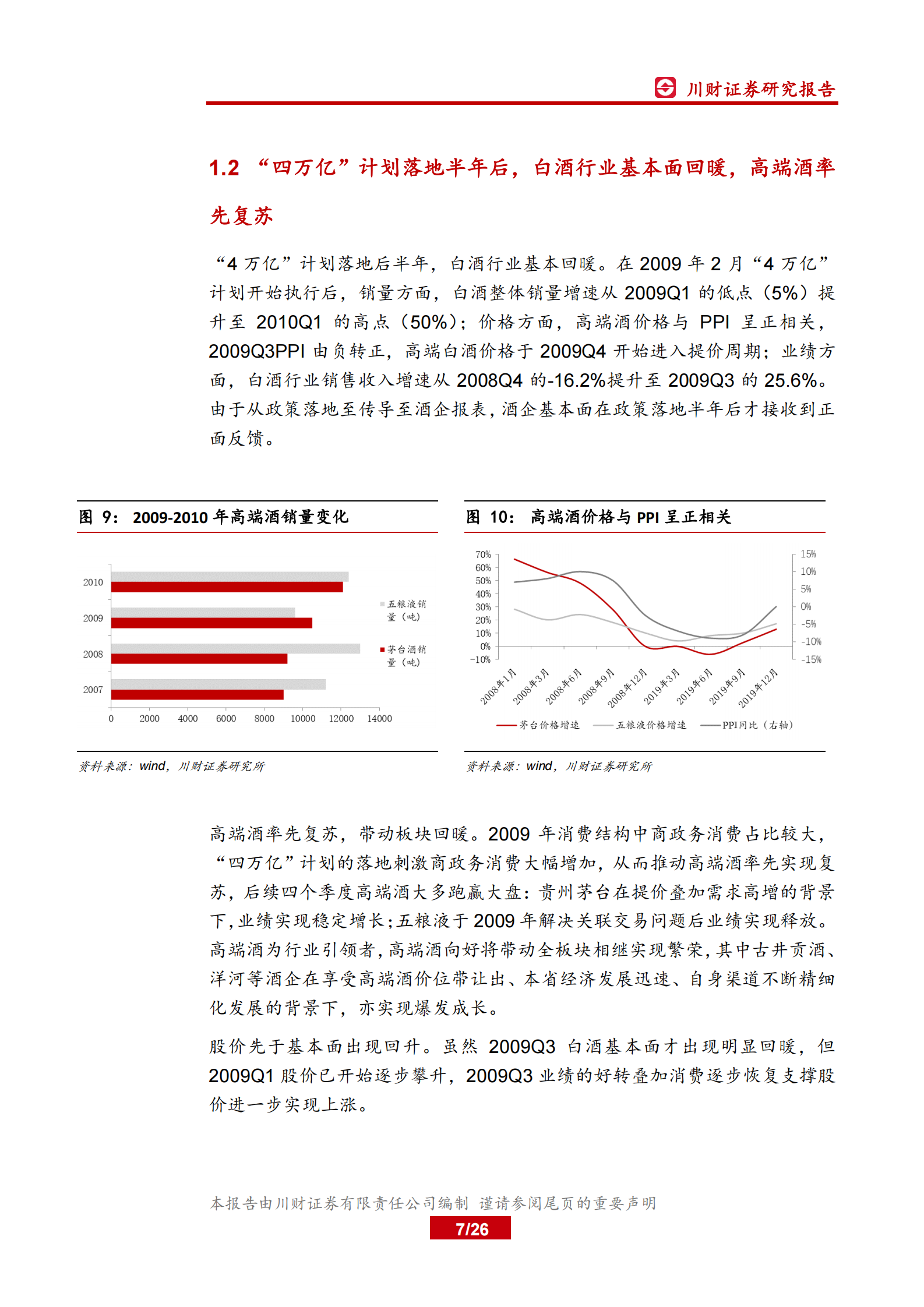 食品饮料行业月报：复盘“四万亿”计划对白酒行业影响-20200429-川财证券-26页 第6页