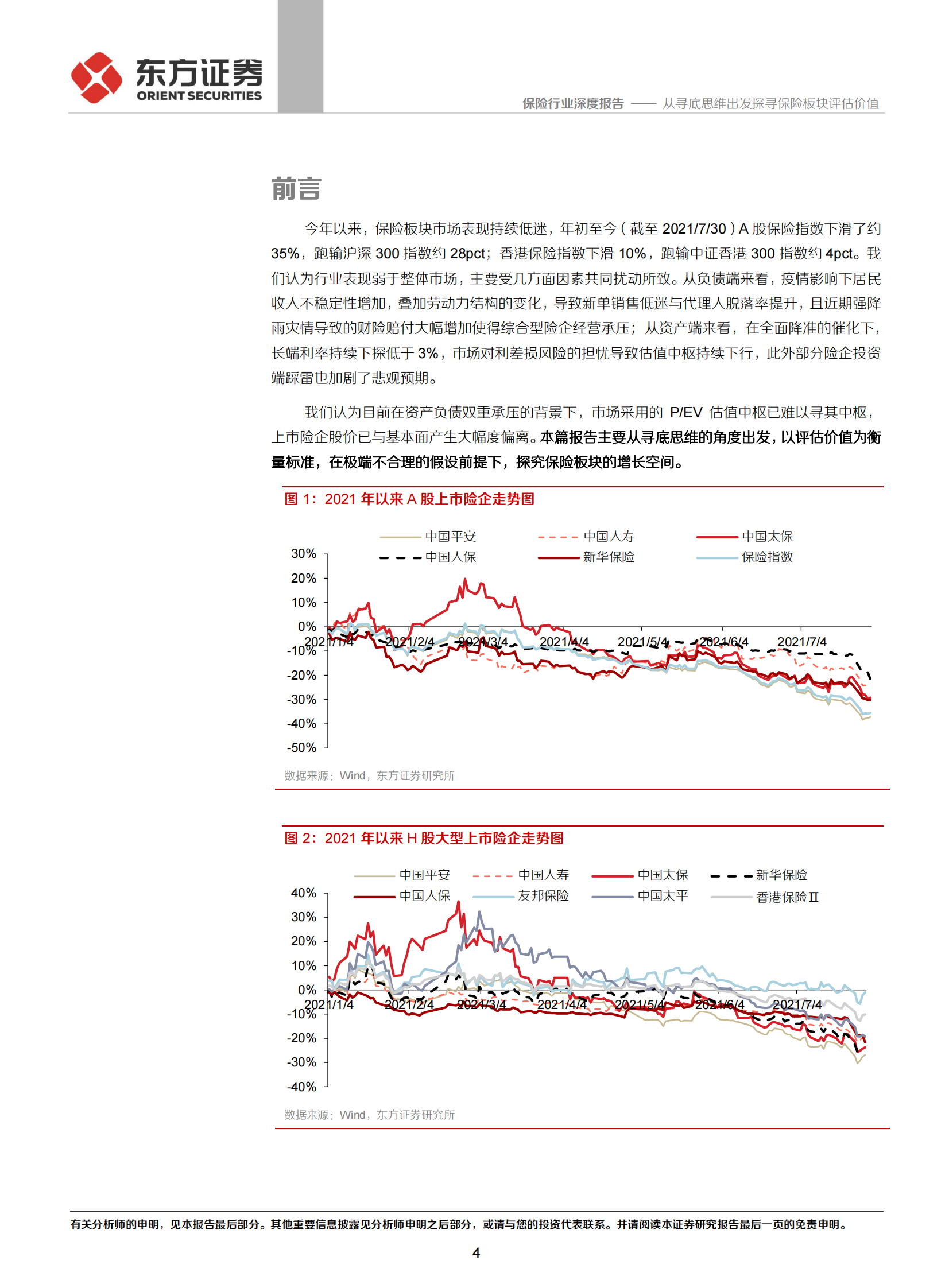 保险行业深度报告：从寻底思维出发探寻保险板块评估价值-20210803-东方证券-17页 第4页