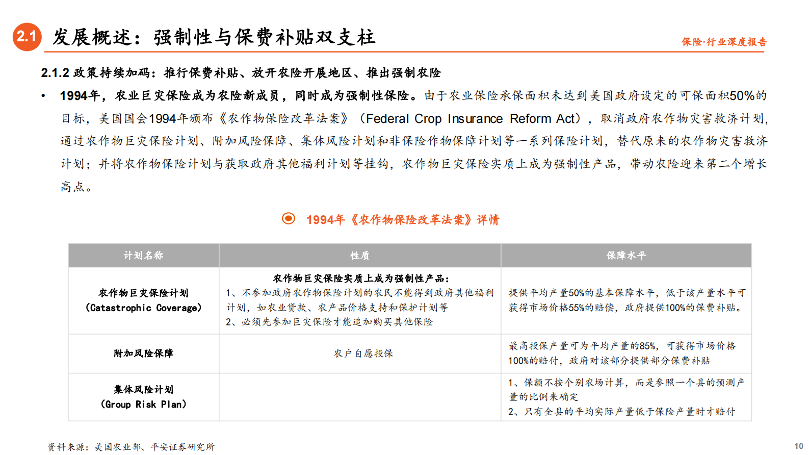 保险行业深度报告：借政策东风，促农险发展-20210715-平安证券-31页 第10页