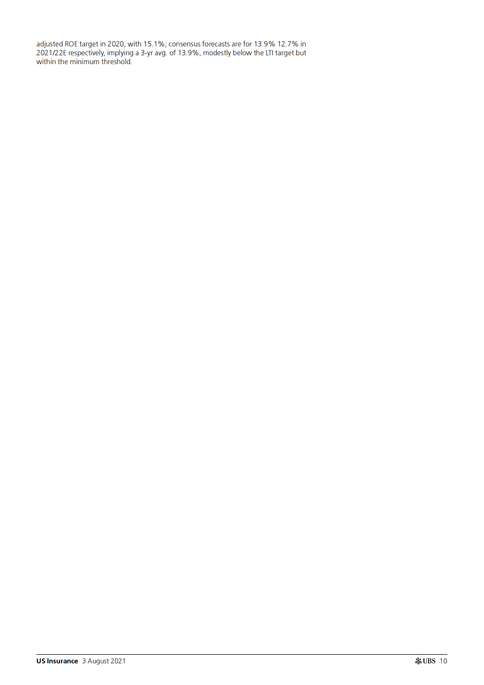 瑞银-美股保险行业-2021年：动机是什么？-2021.8.3-52页 第10页