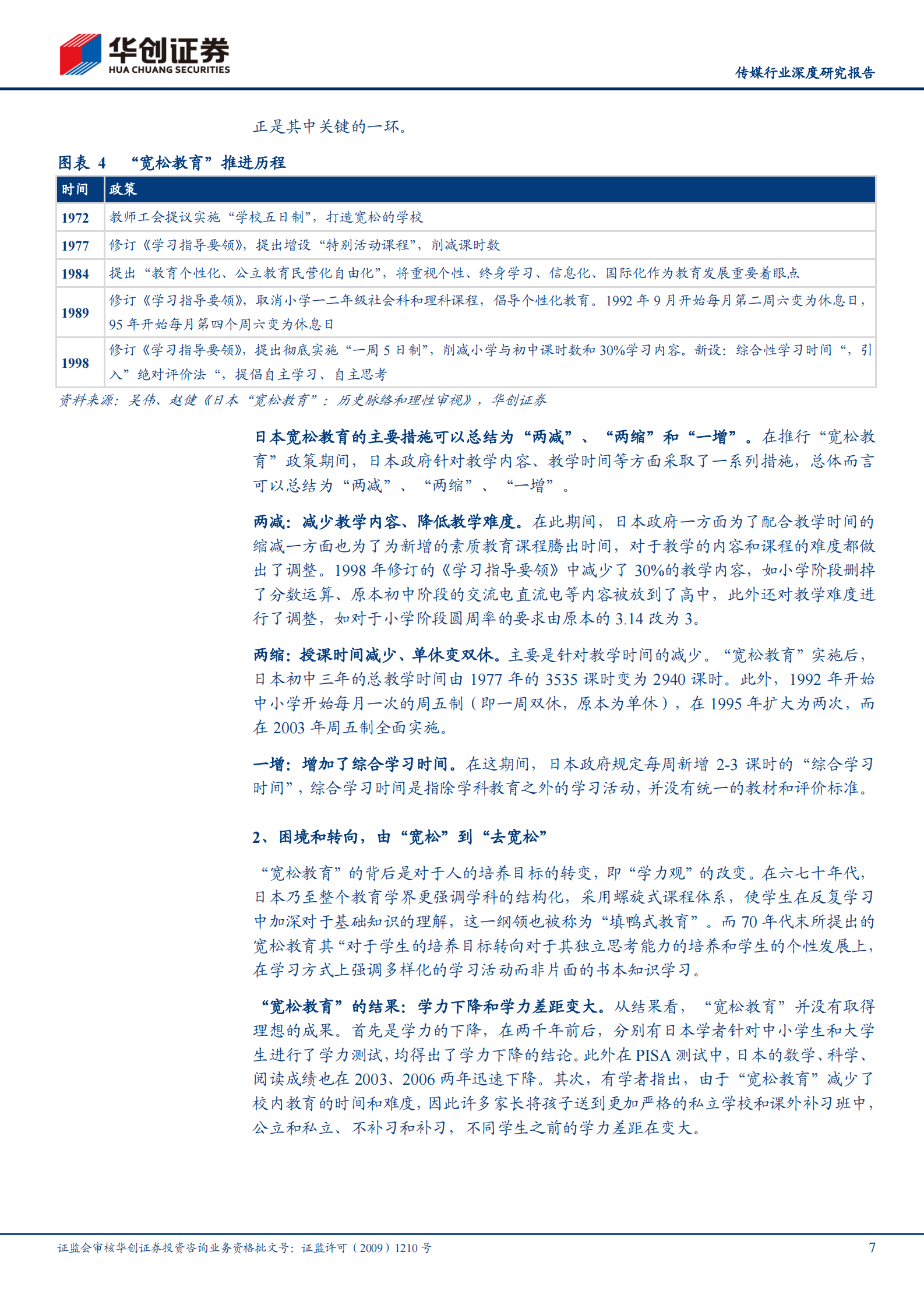 传媒行业深度研究报告：日韩教育改革启示，摇摆中前进-20210624-华创证券-25页 第7页