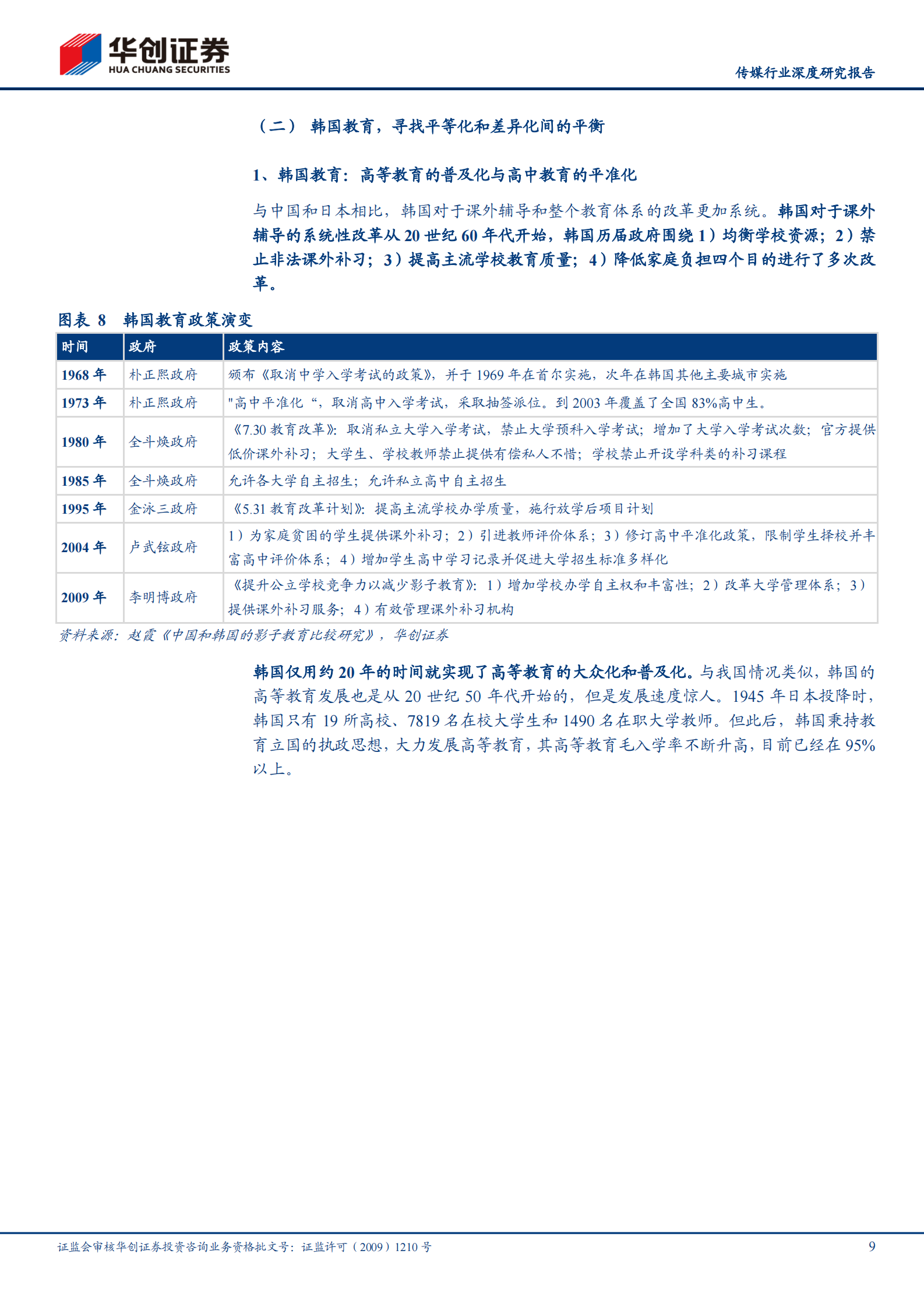 传媒行业深度研究报告：日韩教育改革启示，摇摆中前进-20210624-华创证券-25页 第9页