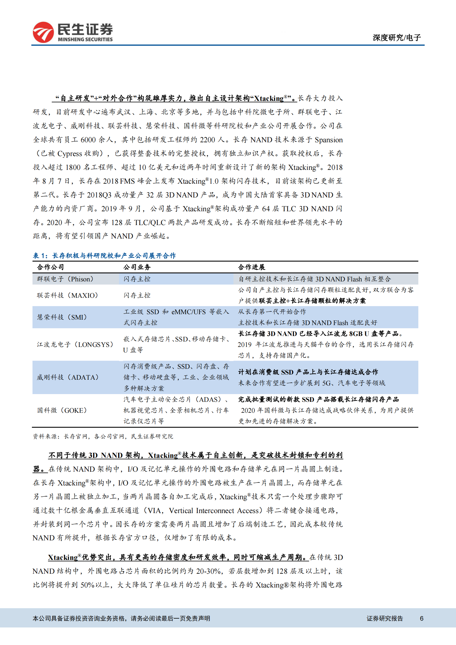 电子行业半导体系列报告：长江存储持续进阶，国产3D_NAND加速崛起-20210719-民生证券-40页 第6页