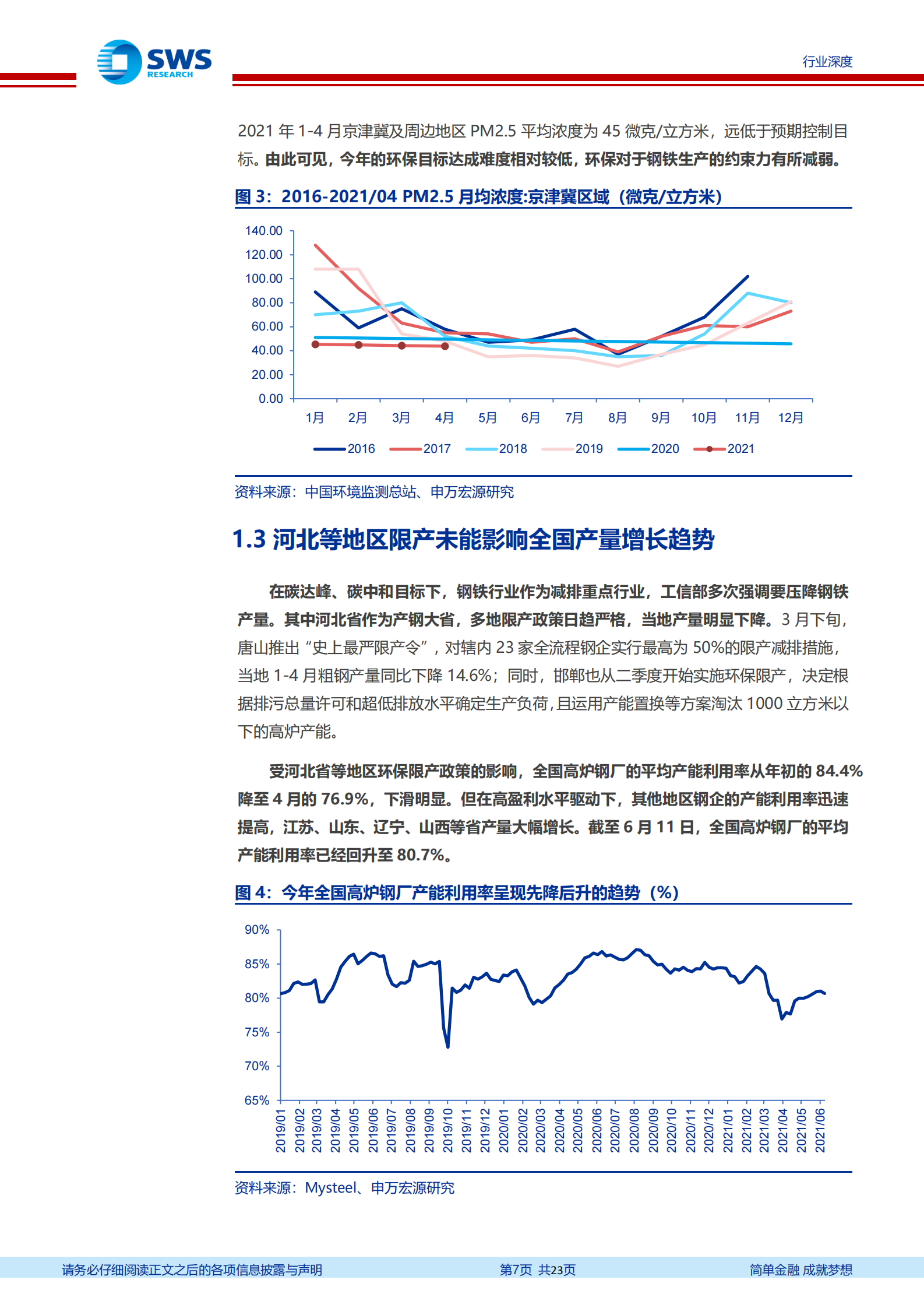 2021_年下半年钢铁行业投资策略：高端制造业需求提升板材和特钢景气度-20210708-申万宏源-23页 第7页
