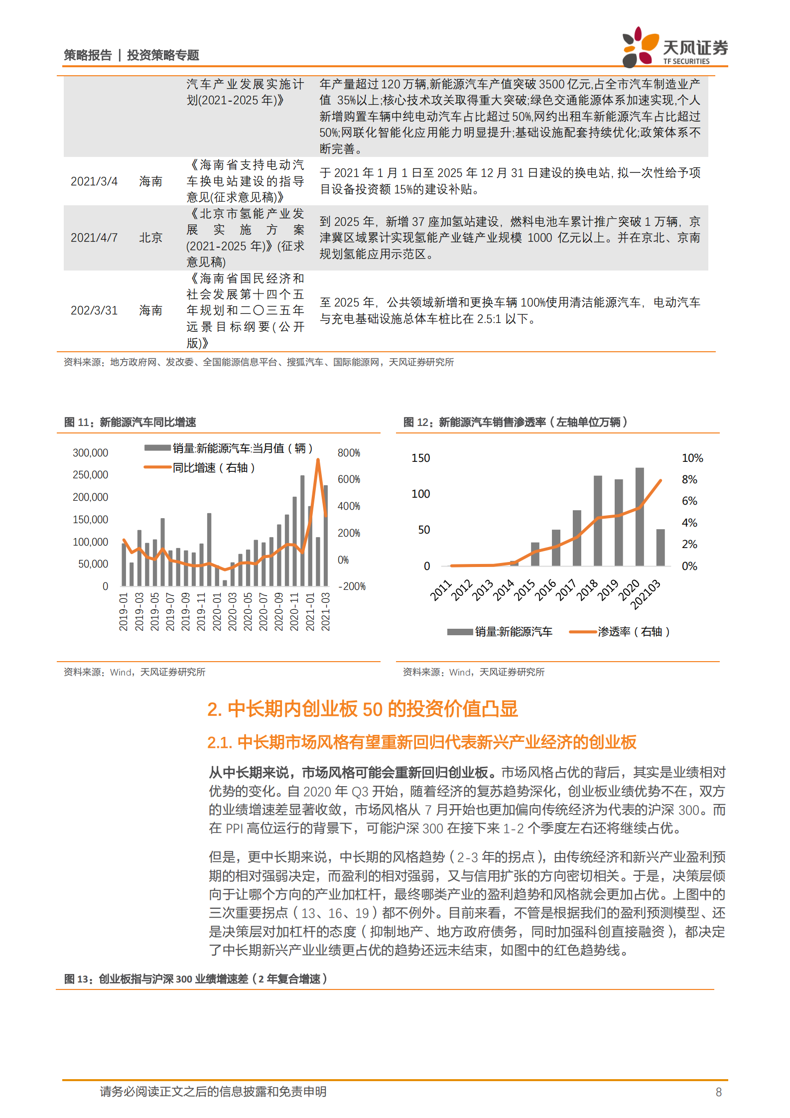 策略·专题：创业板50业绩分析，高端制造龙头维持高景气-20210512-天风证券-12页 第8页