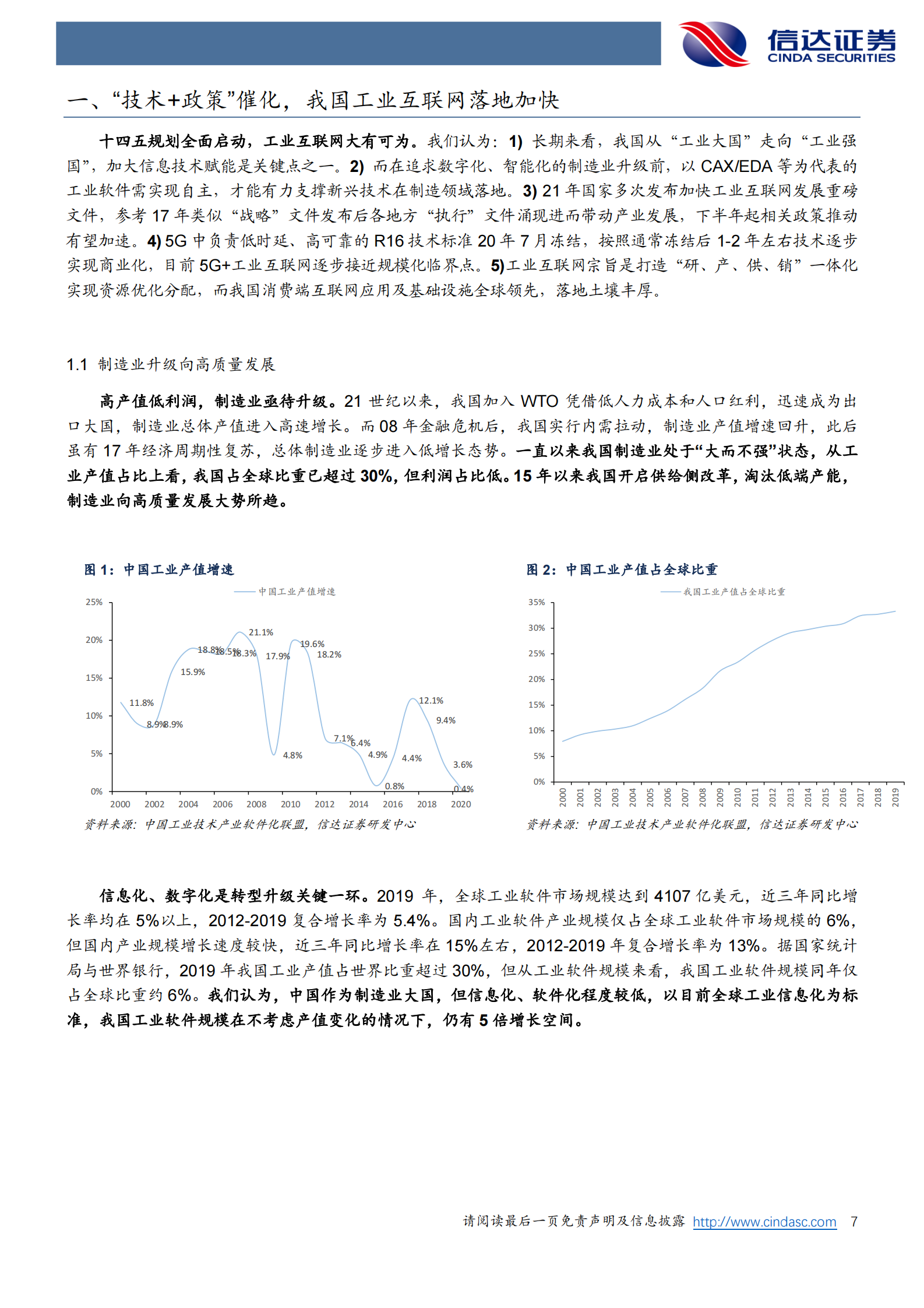 计算机行业：多因素加速行业发展，工业互联网助力制造业强国-20210801-信达证券-65页 第7页