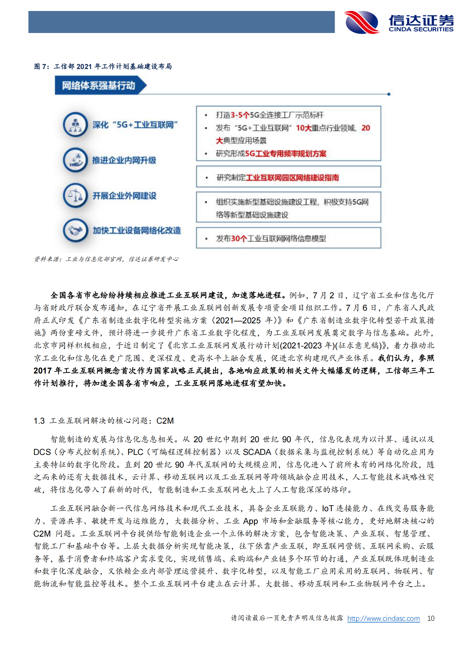 计算机行业：多因素加速行业发展，工业互联网助力制造业强国-20210801-信达证券-65页 第10页