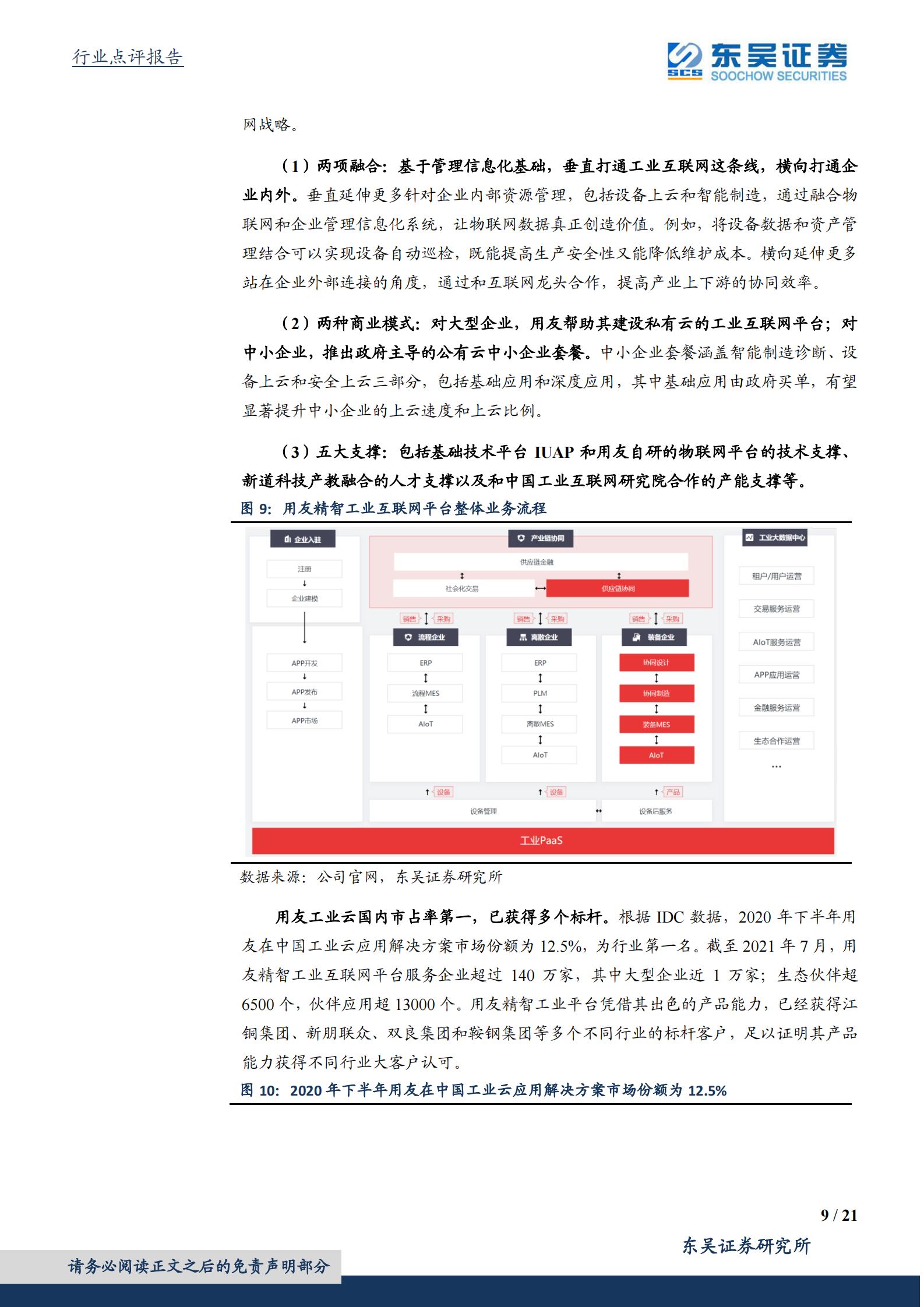 计算机应用行业：云化带来ERP行业产品边界拓宽，工业互联网和国产化存在预期差-20210802-东吴证券-21页 第9页