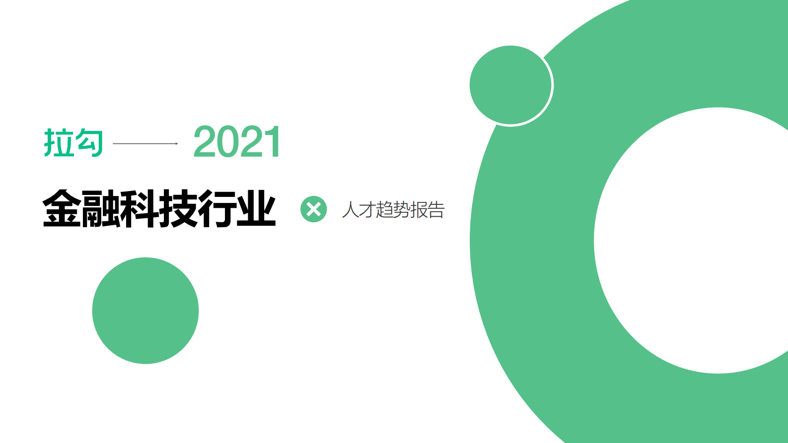 B1【拉勾招聘数据研究院】2021金融科技行业人才趋势报告 第1页