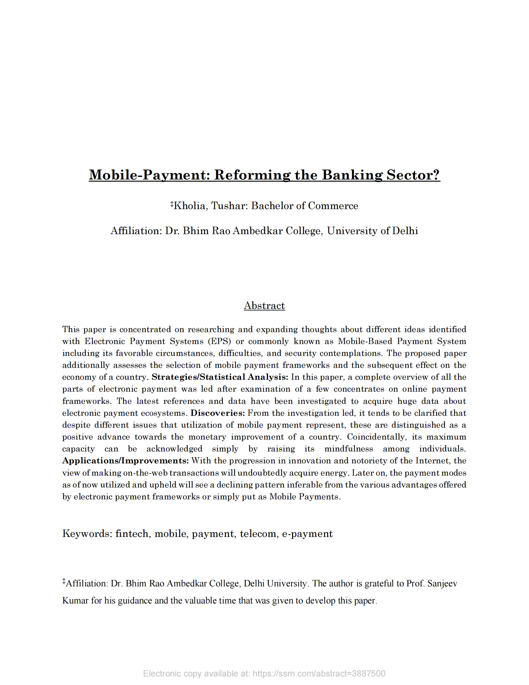 移动支付：是否能改革银行部门？（英）-28页 第1页
