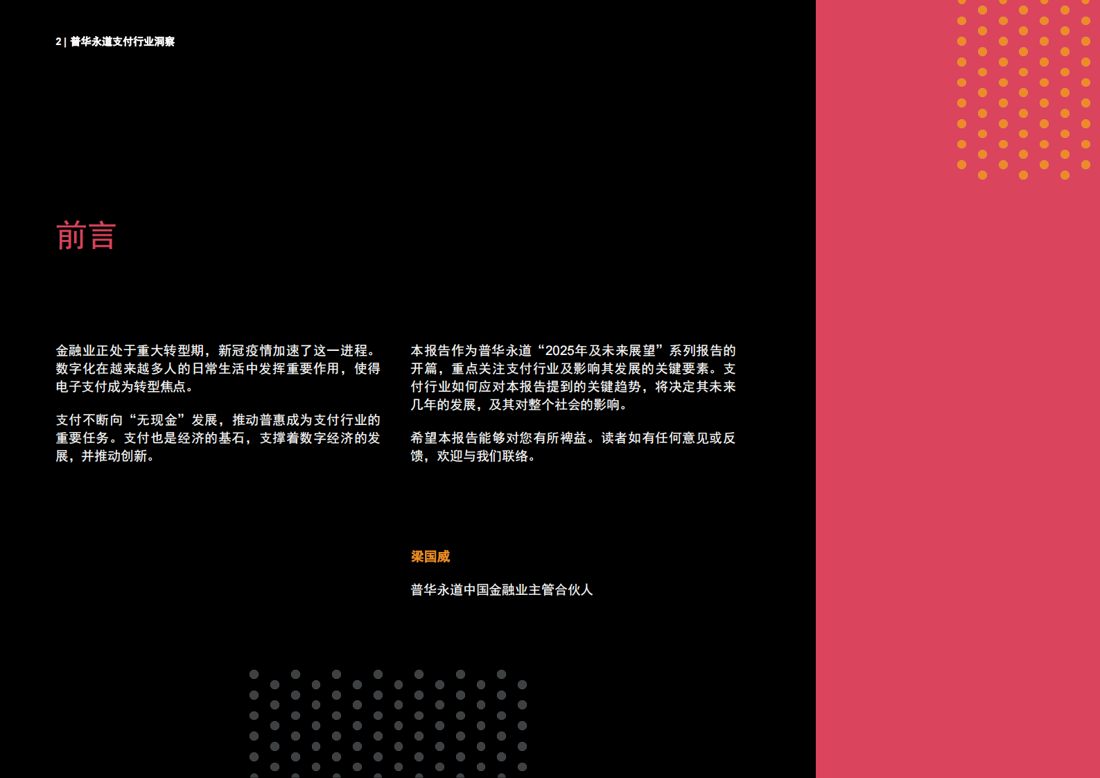 支付行业洞察：金融业2025年及未来展望 第2页