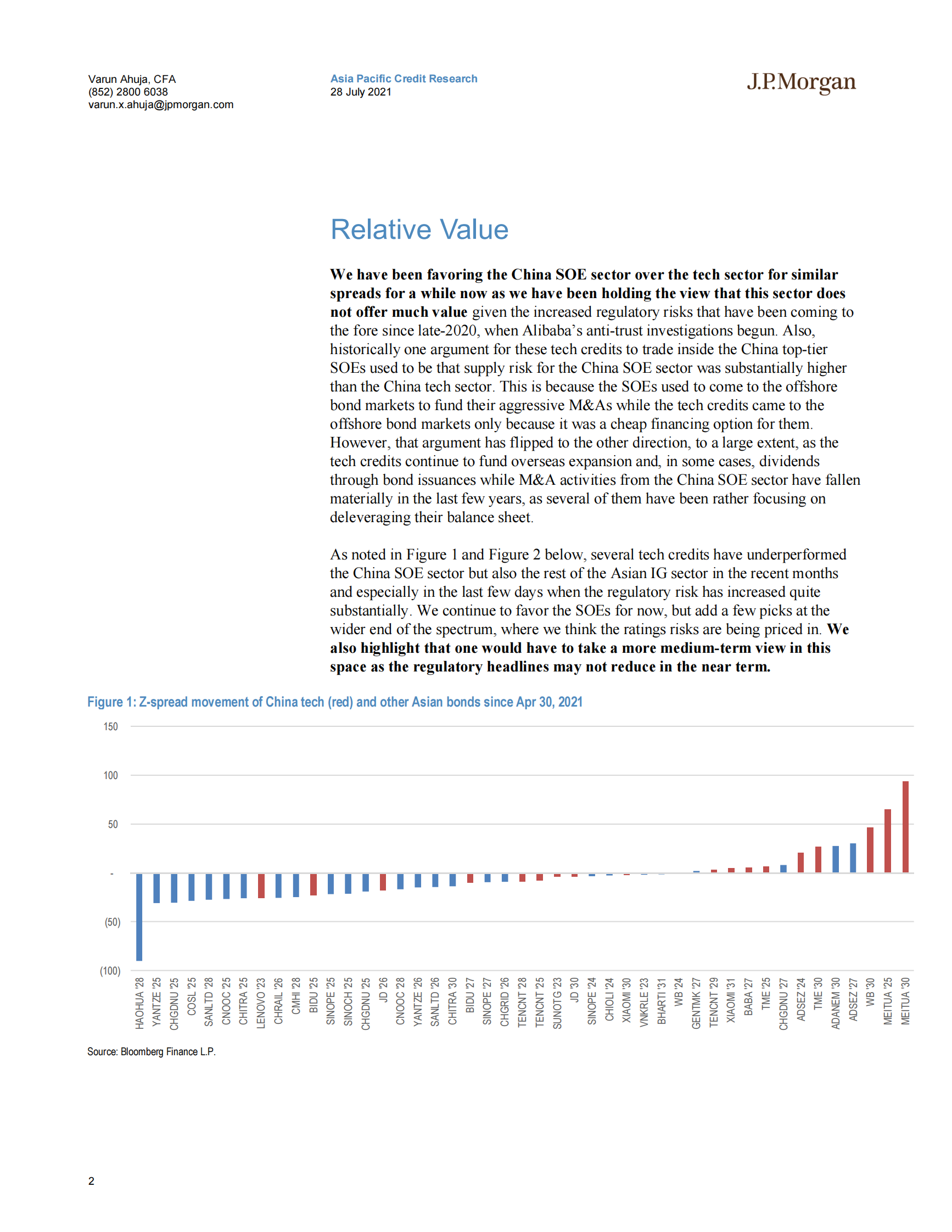 J.P. 摩根-中国科技行业-失去了点石成金的能力或可管理的监管风险-2021.7.28-24页 第2页