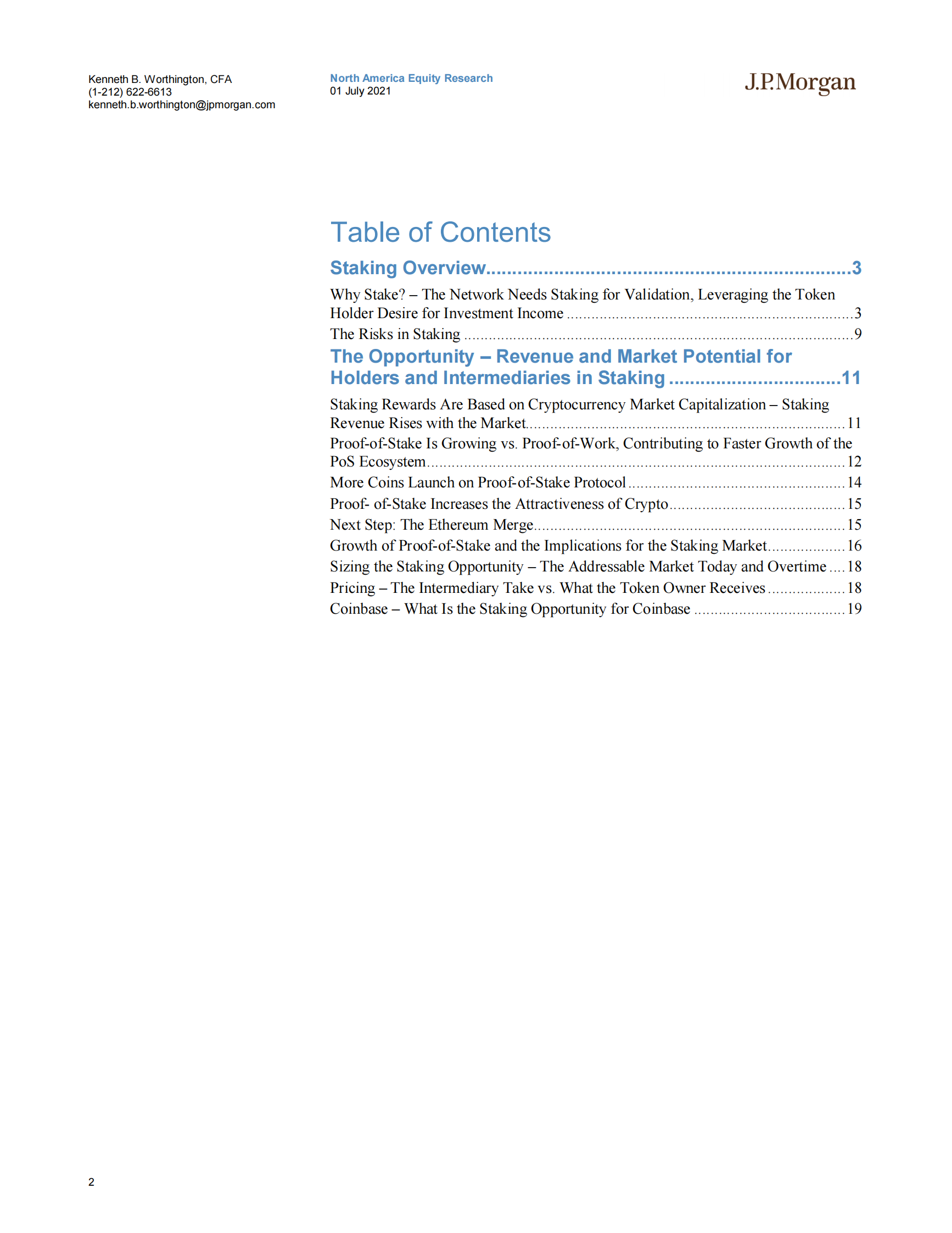 J.P. 摩根-美股加密数字货币行业-下注入门：加密货币中介机构及其客户快速增长的机会-2021.7.1-24页 第2页