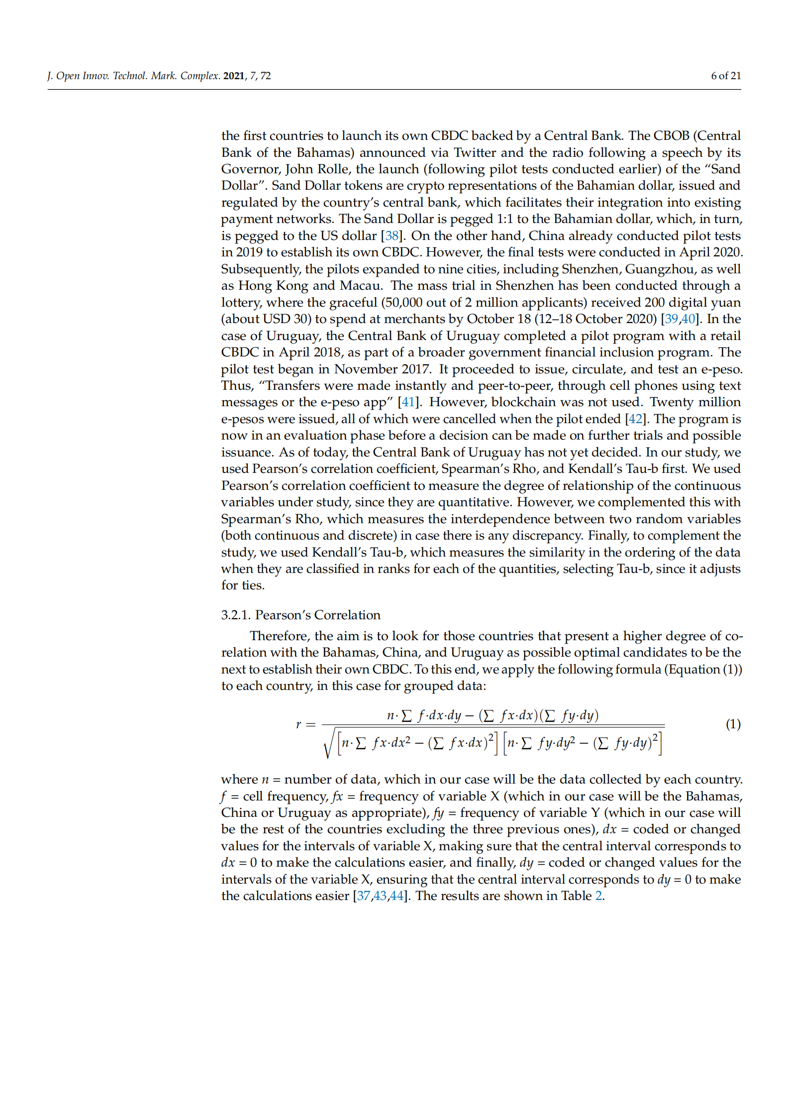 MDPI-央行数字货币实施的最优国家的检测及对支付行业开放创新的启示（英文）-2021.6-21页 第6页