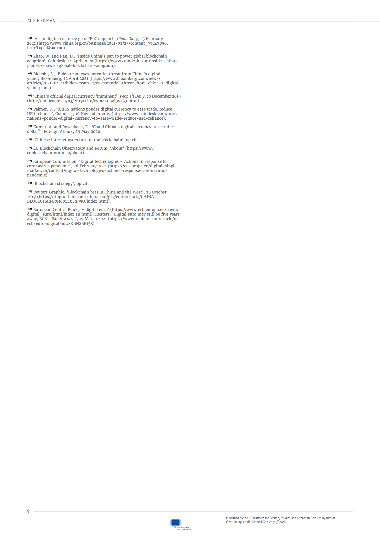 欧洲安全研究所-中国的区块链和加密货币野心（英）-2021.7-11页 第9页