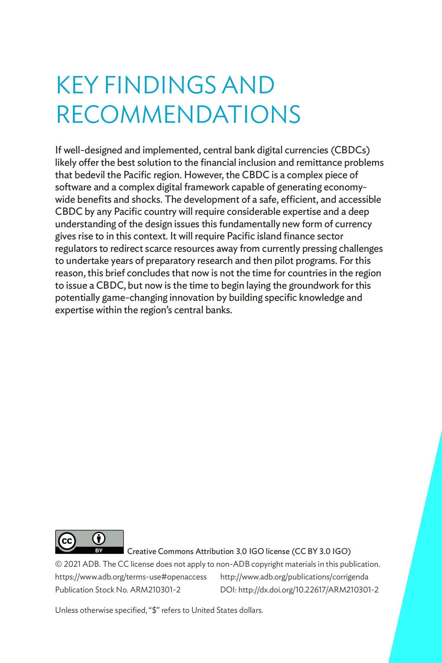 亚开行-中央银行数字货币：应对太平洋金融包容性挑战的潜在对策风险与机遇（英）-2021.8-40页 第2页