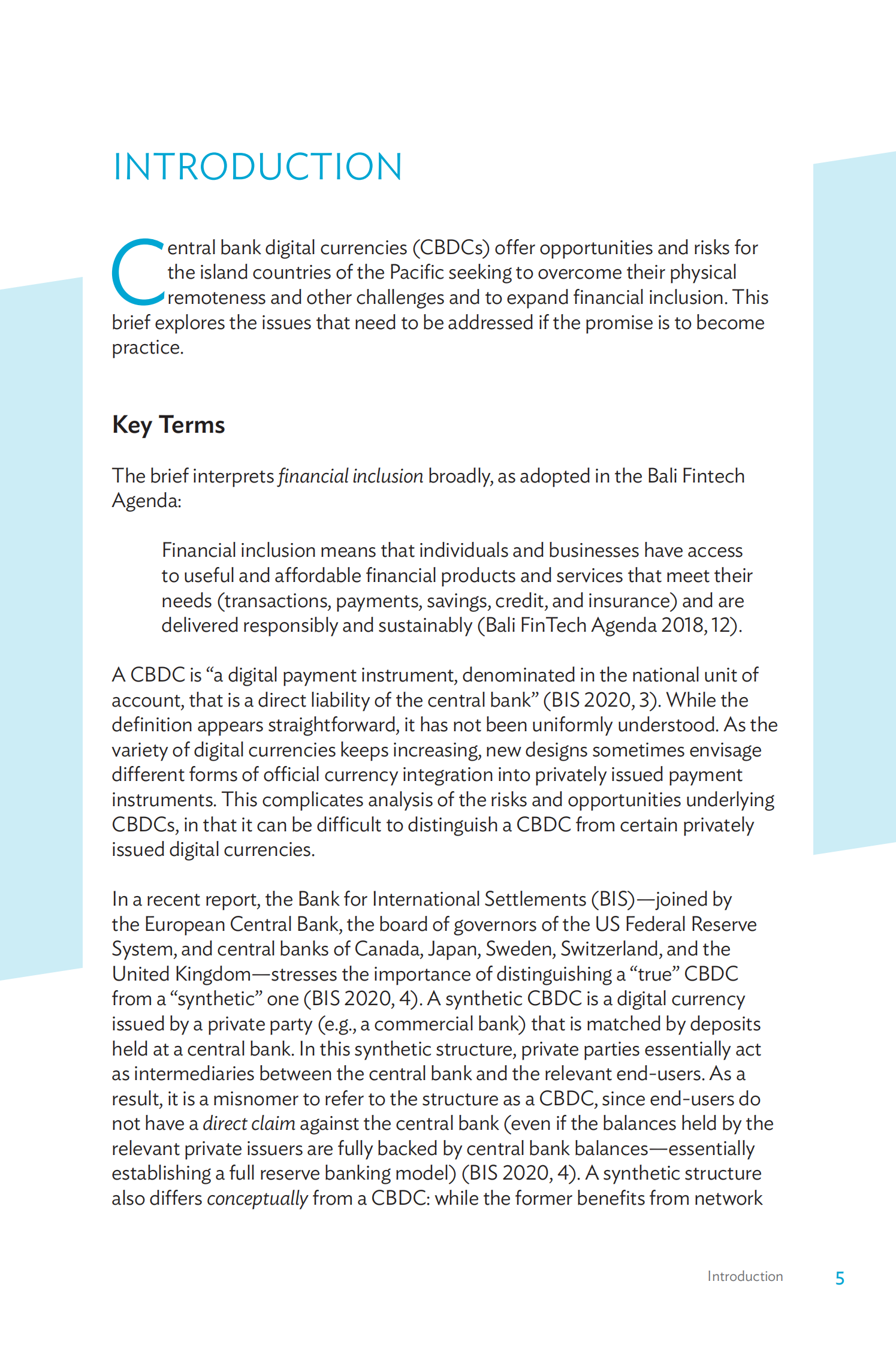 亚开行-中央银行数字货币：应对太平洋金融包容性挑战的潜在对策风险与机遇（英）-2021.8-40页 第5页