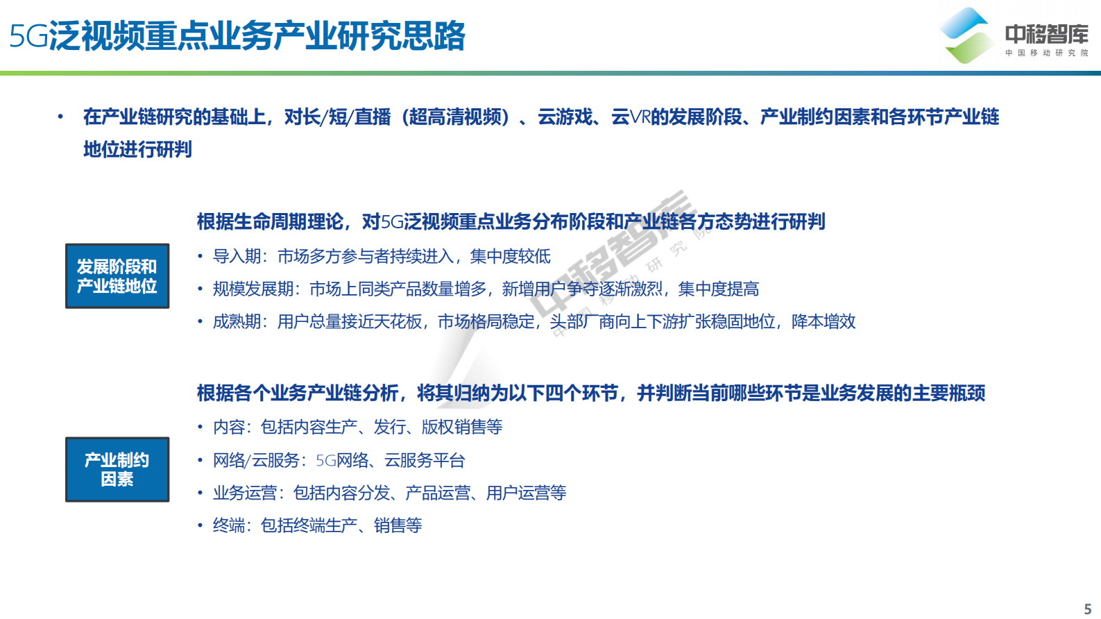 5G泛视频重点业务产业分析-16页 第5页