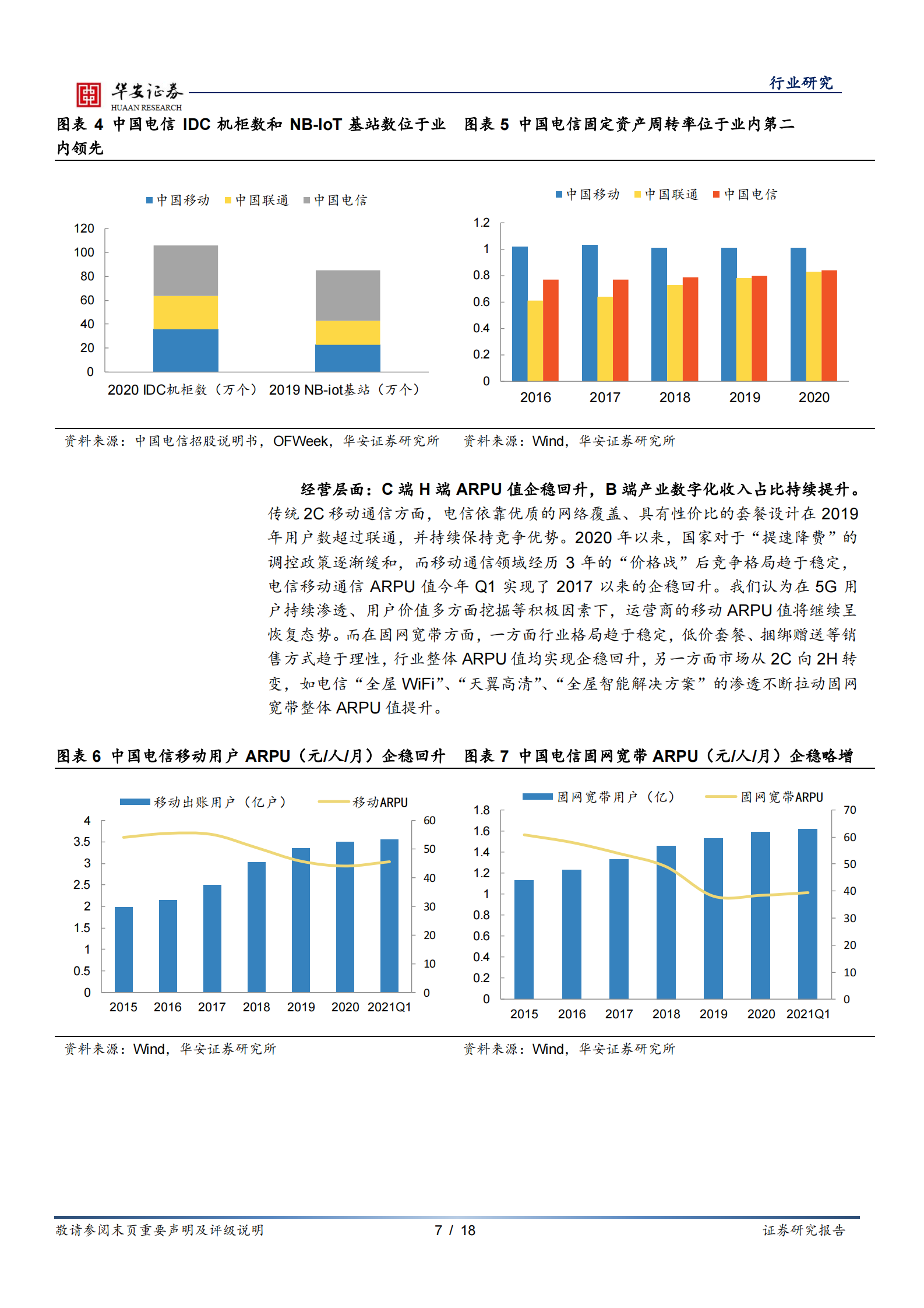 通信运营行业：运营商系列一，中国电信即将回A，运营商开启云网融合新时代-20210809-华安证券-18页 第7页