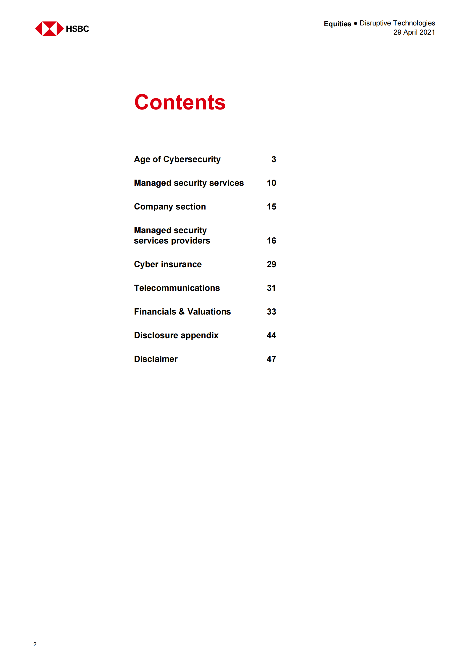 HSBC-全球互联网行业-网络安全：受主题影响的9只股票-2021.4.29-48页 第2页