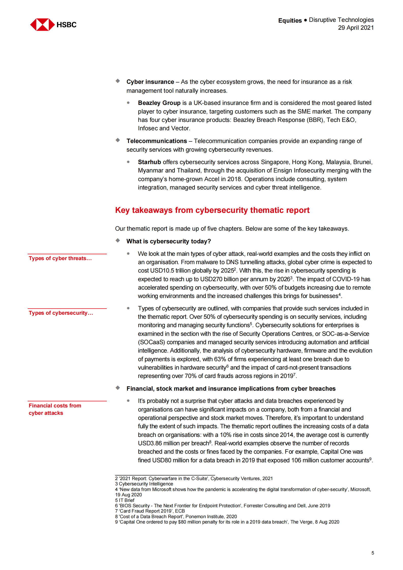HSBC-全球互联网行业-网络安全：受主题影响的9只股票-2021.4.29-48页 第5页