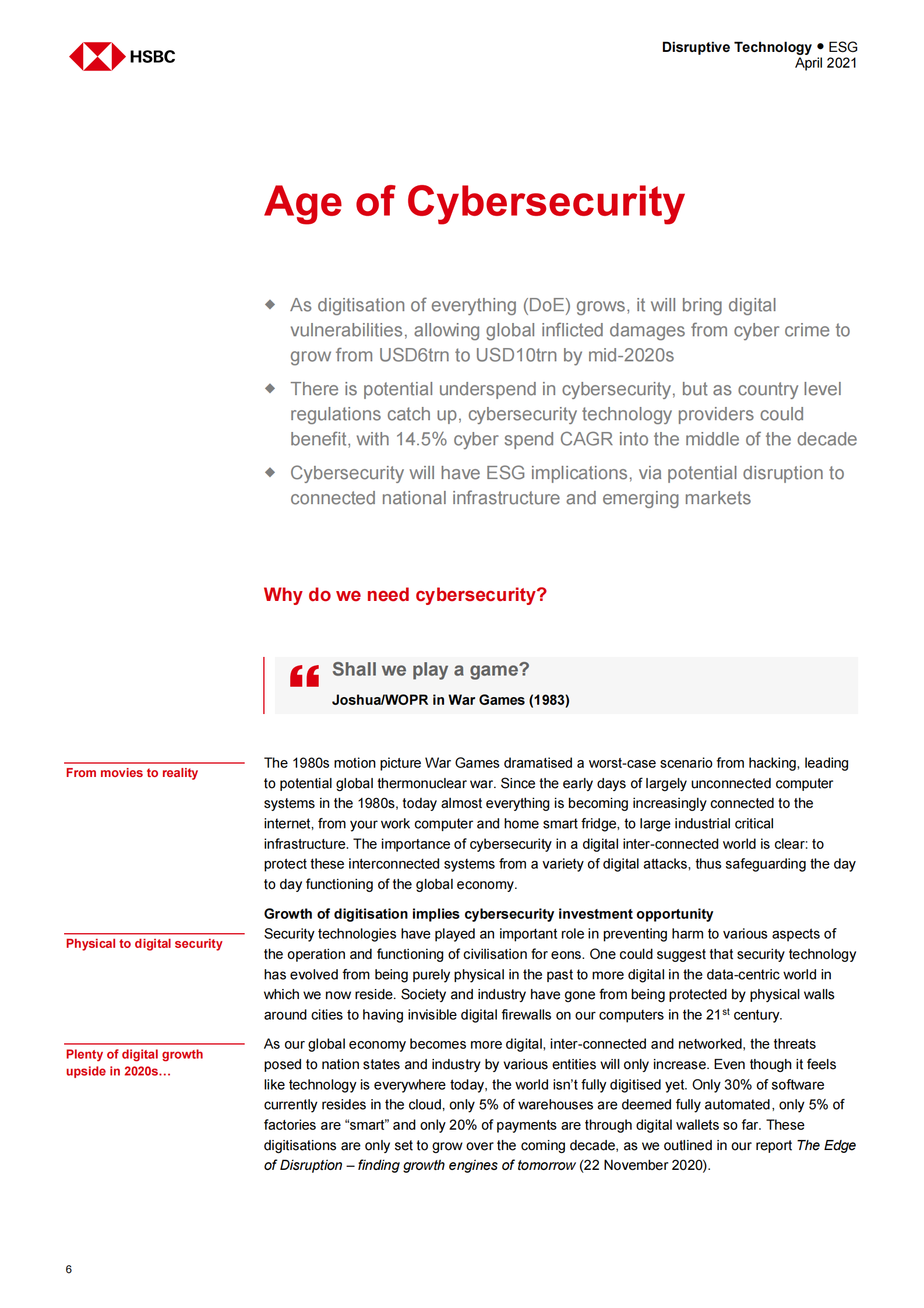 HSBC-全球互联网行业-网络安全时代：付费防护-2021.4-95页 第7页
