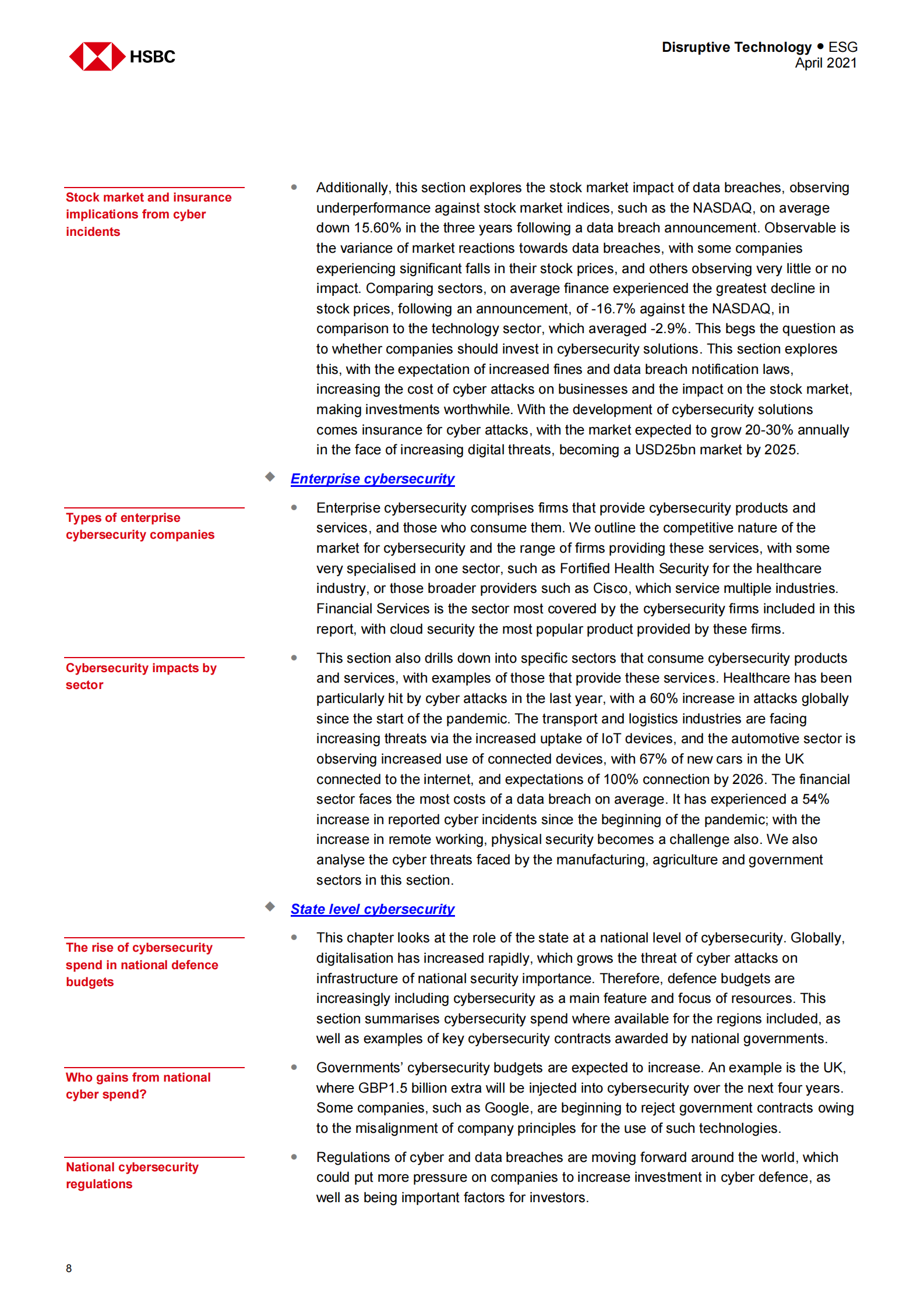 HSBC-全球互联网行业-网络安全时代：付费防护-2021.4-95页 第9页