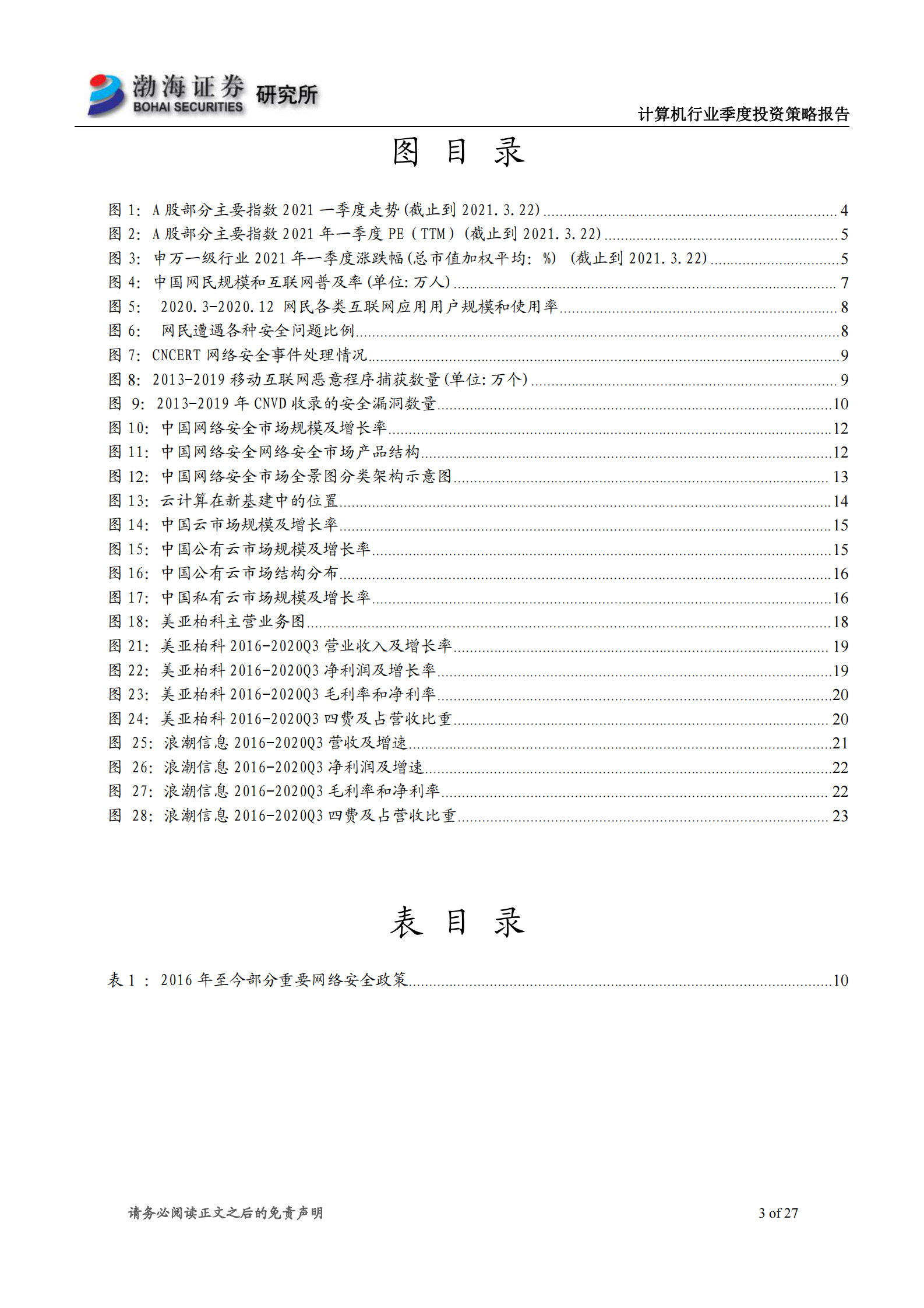 计算机行业二季度投资策略报告：静待花开，关注网络安全和云计算-20210326-渤海证券-27页 第3页