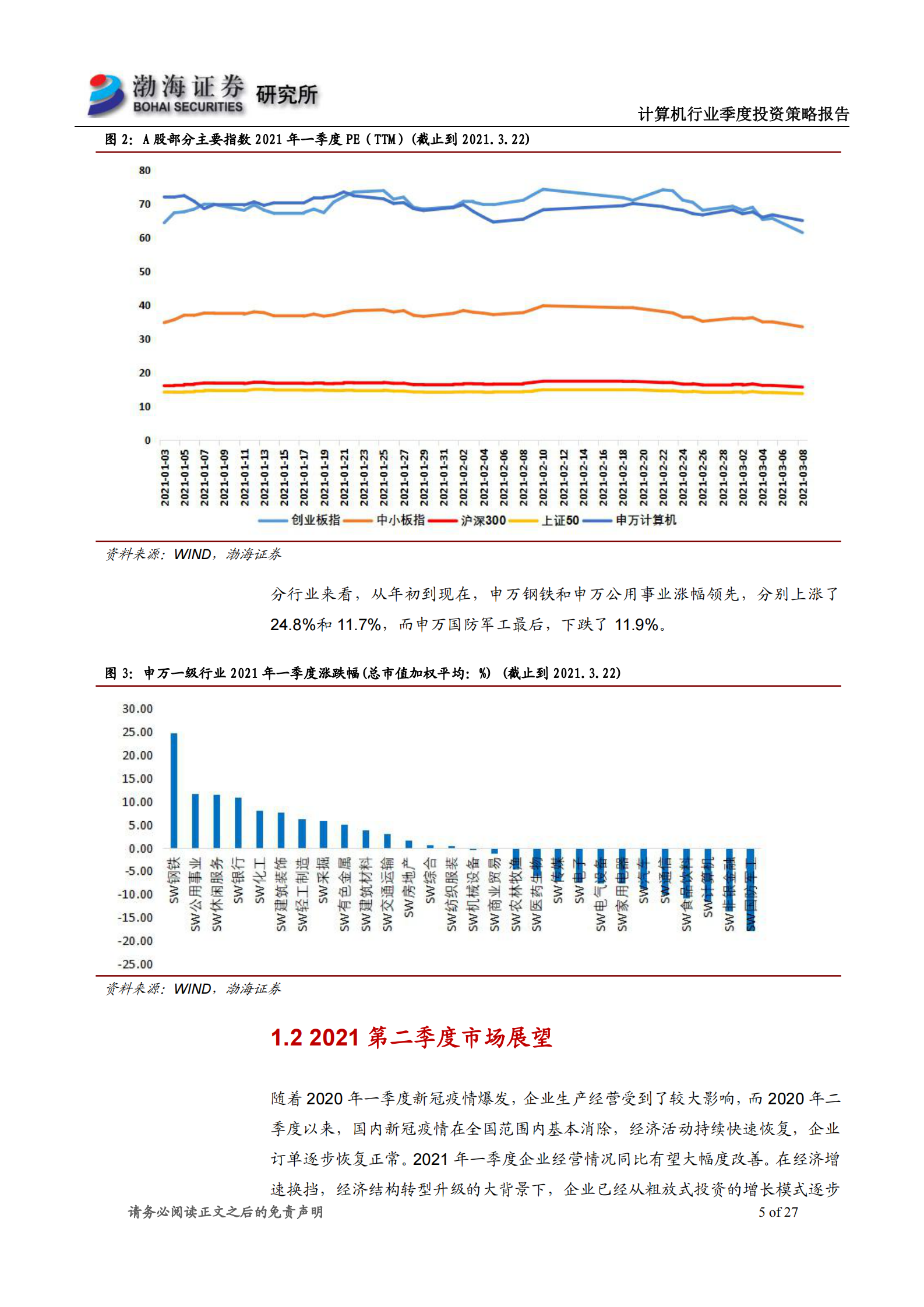 计算机行业二季度投资策略报告：静待花开，关注网络安全和云计算-20210326-渤海证券-27页 第5页
