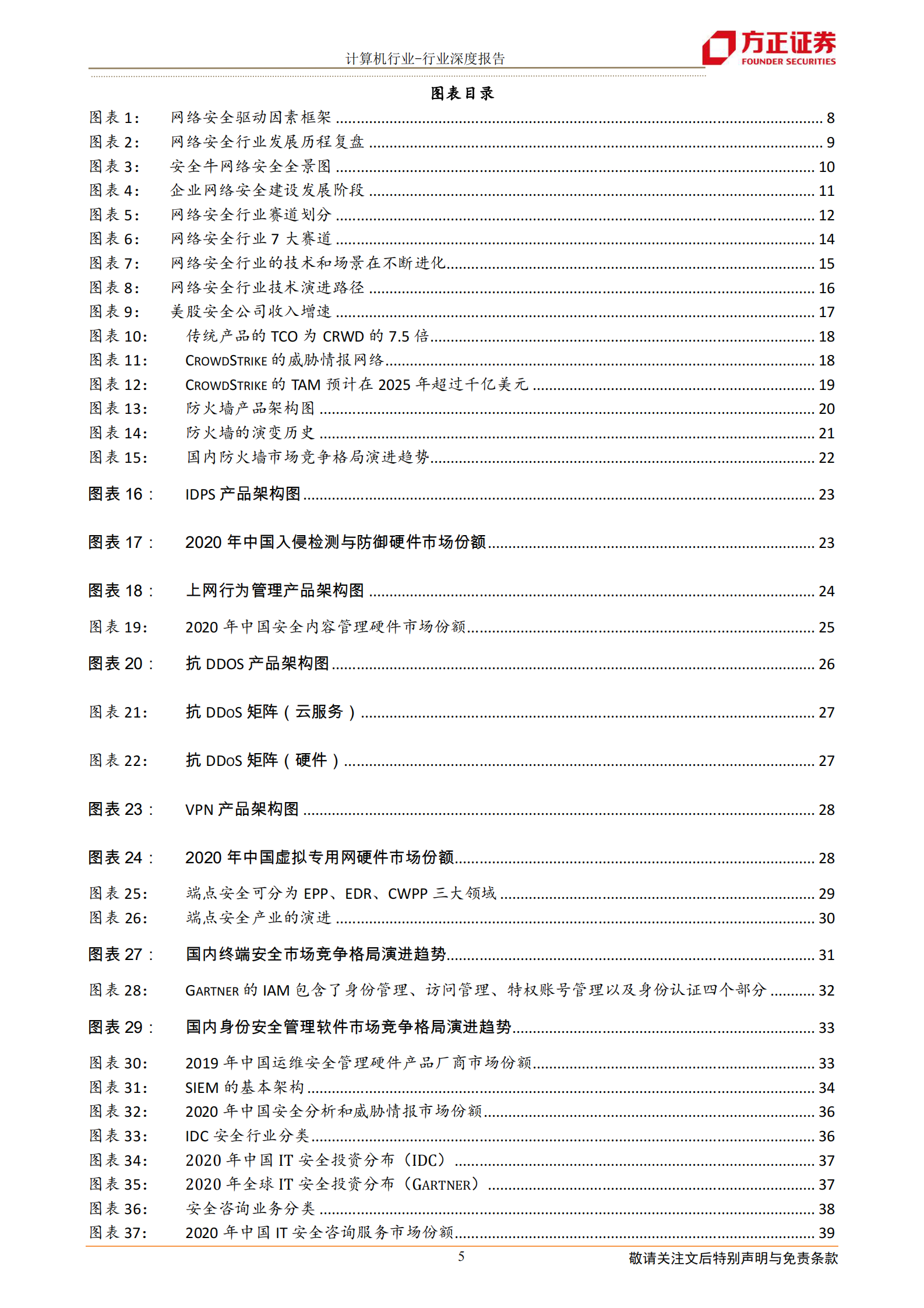 计算机应用行业：网络安全行业七大核心赛道全面梳理-20210713-方正证券-46页 第5页