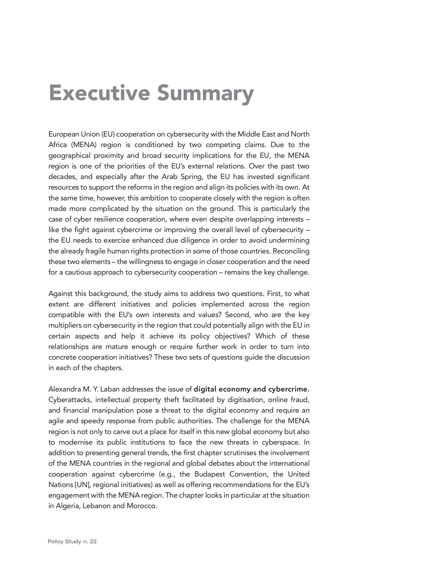 欧洲地中海研究委员会-远大期望：确定跨地中海网络安全议程（英）-2021.7 第7页