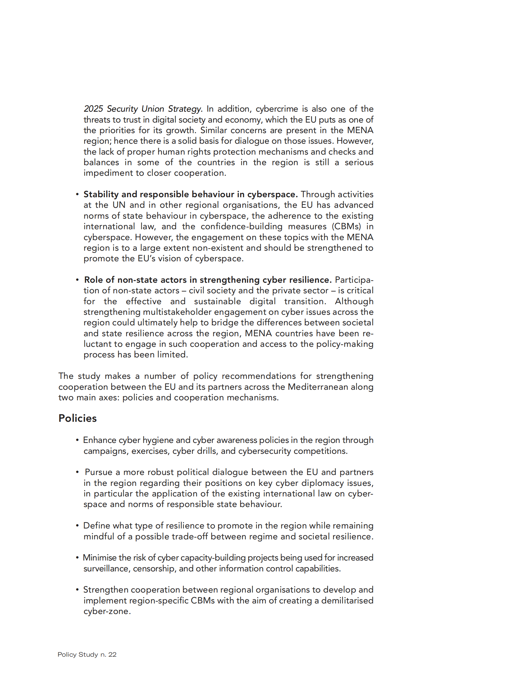 欧洲地中海研究委员会-远大期望：确定跨地中海网络安全议程（英）-2021.7 第9页