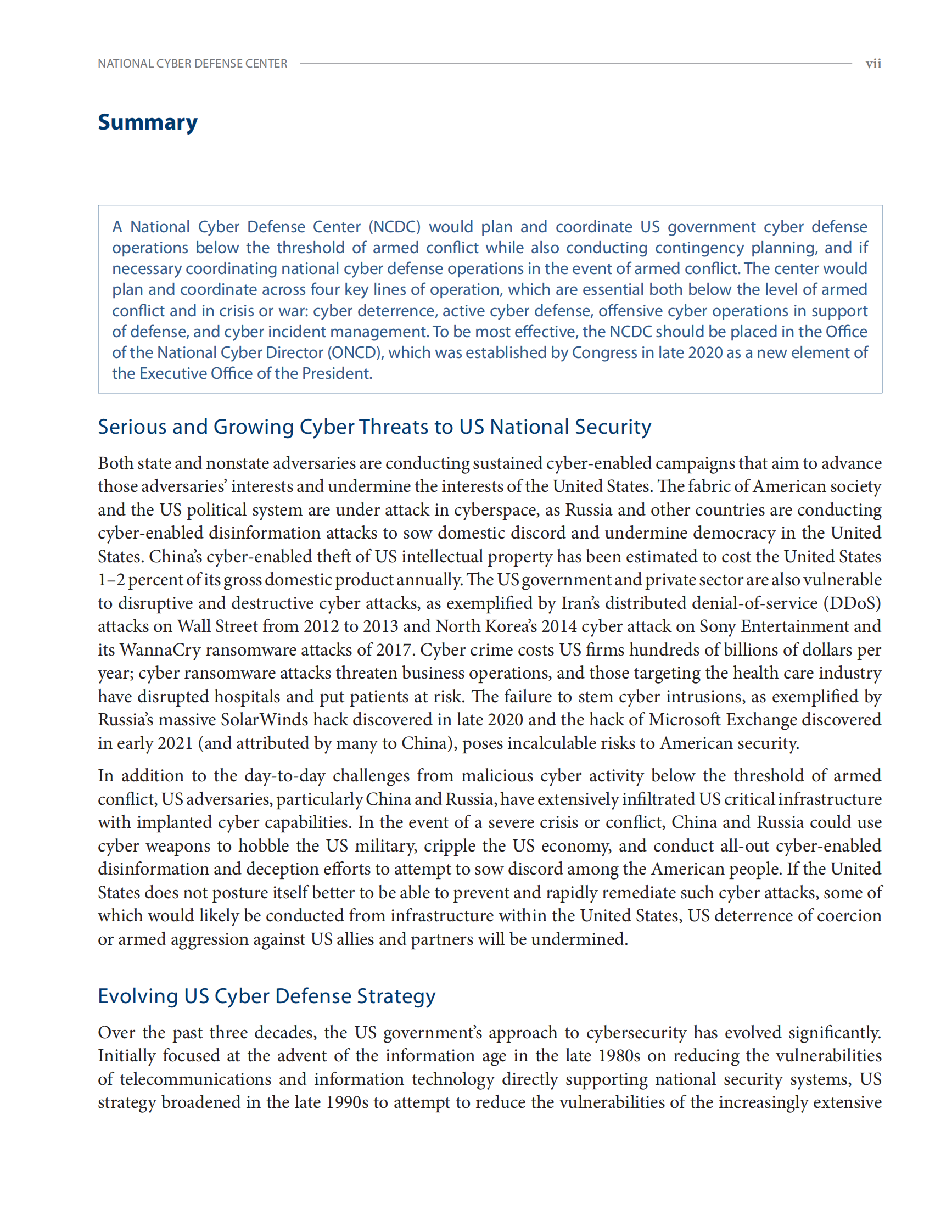 约翰霍普金斯-国家网络防御中心：走向全国网络安全的关键下一步（英文）-2021.6-100页 第9页
