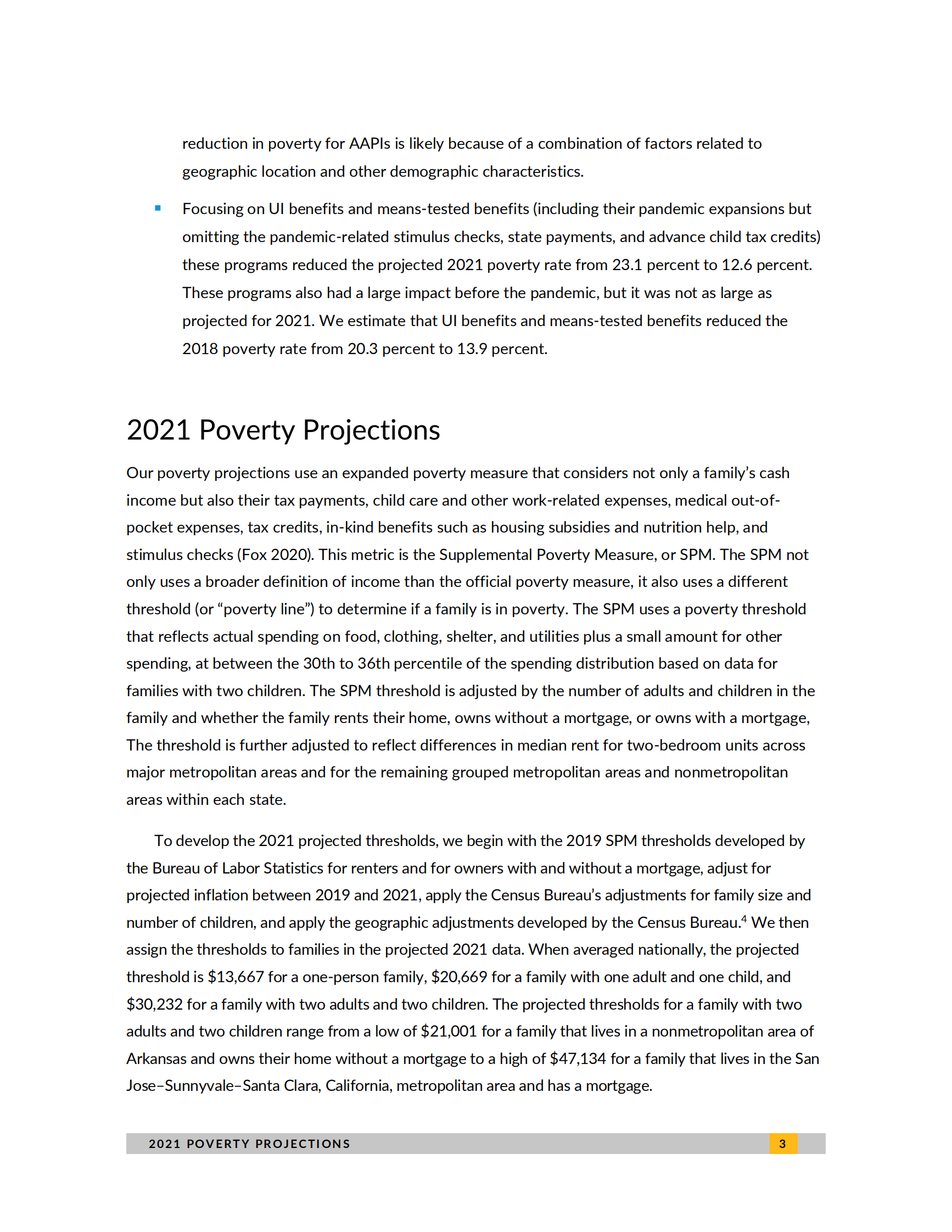 城市研究所-2021年美国贫困预测：评估福利和刺激措施的影响（英）-2021.7-46页 第7页